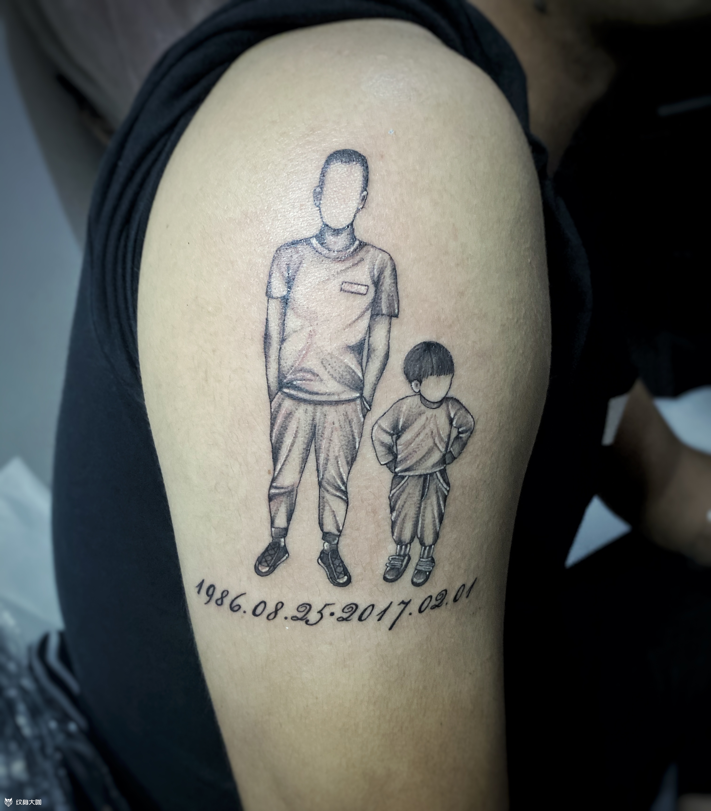 父爱如山_纹身图案手稿图片_啊飒的纹身作品集