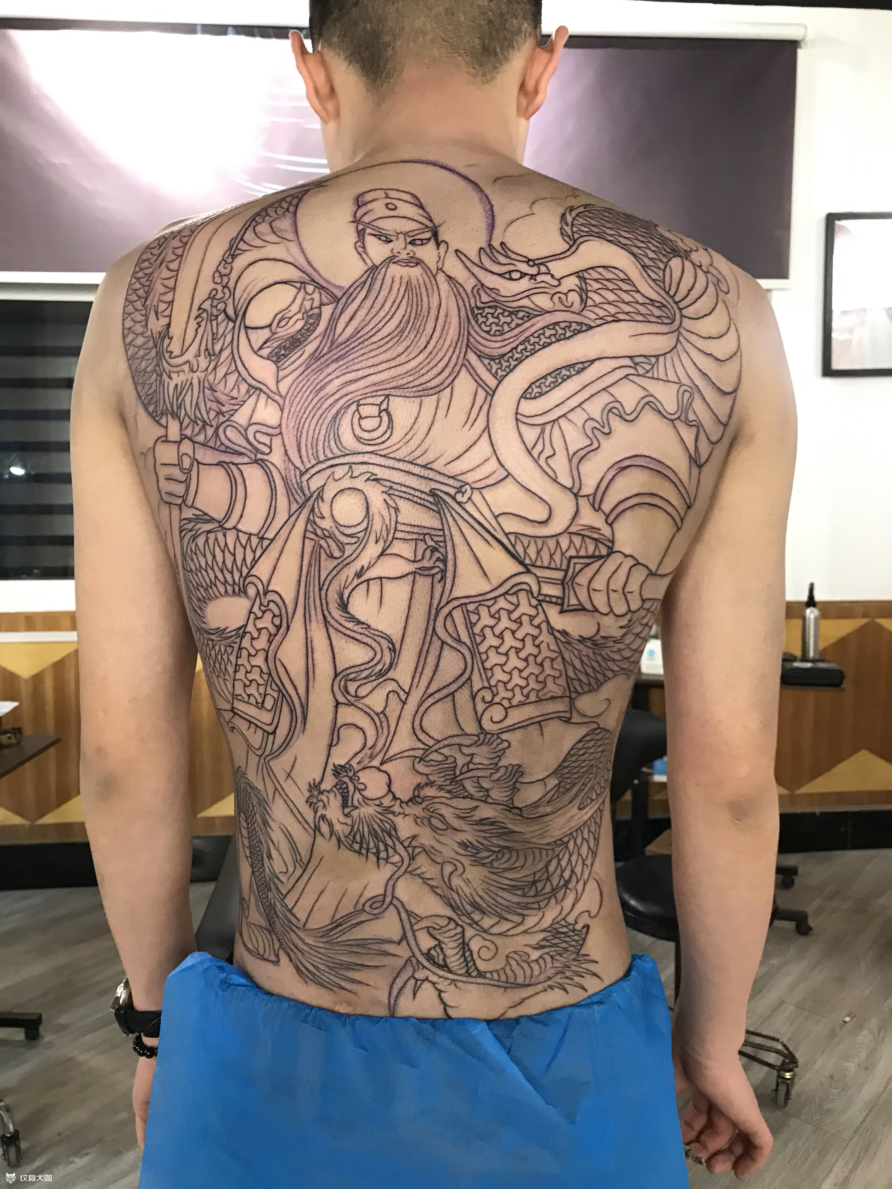 关公_纹身图案手稿图片_靳秋生的纹身作品集