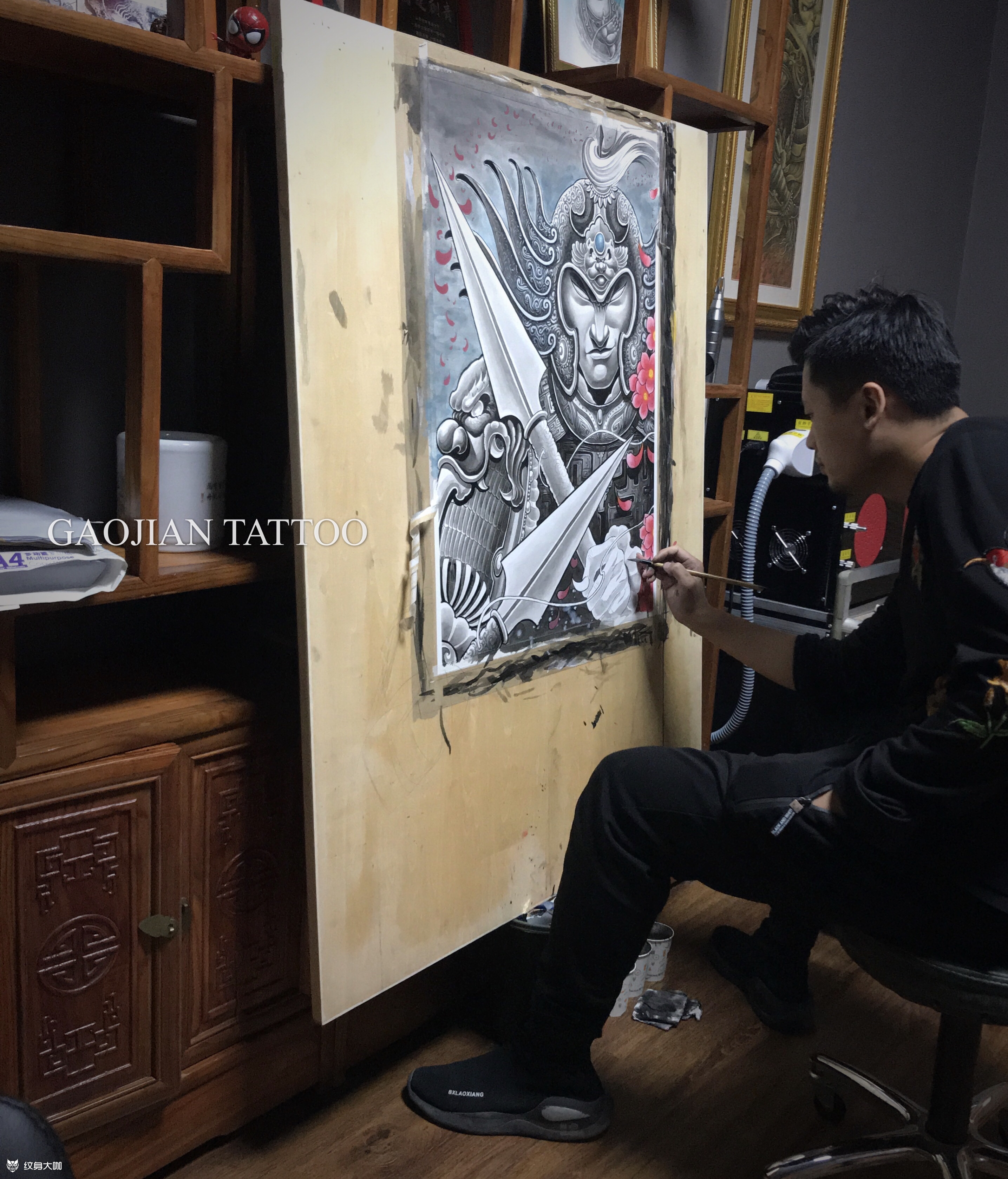 马超_纹身图案手稿图片_高建的纹身作品集