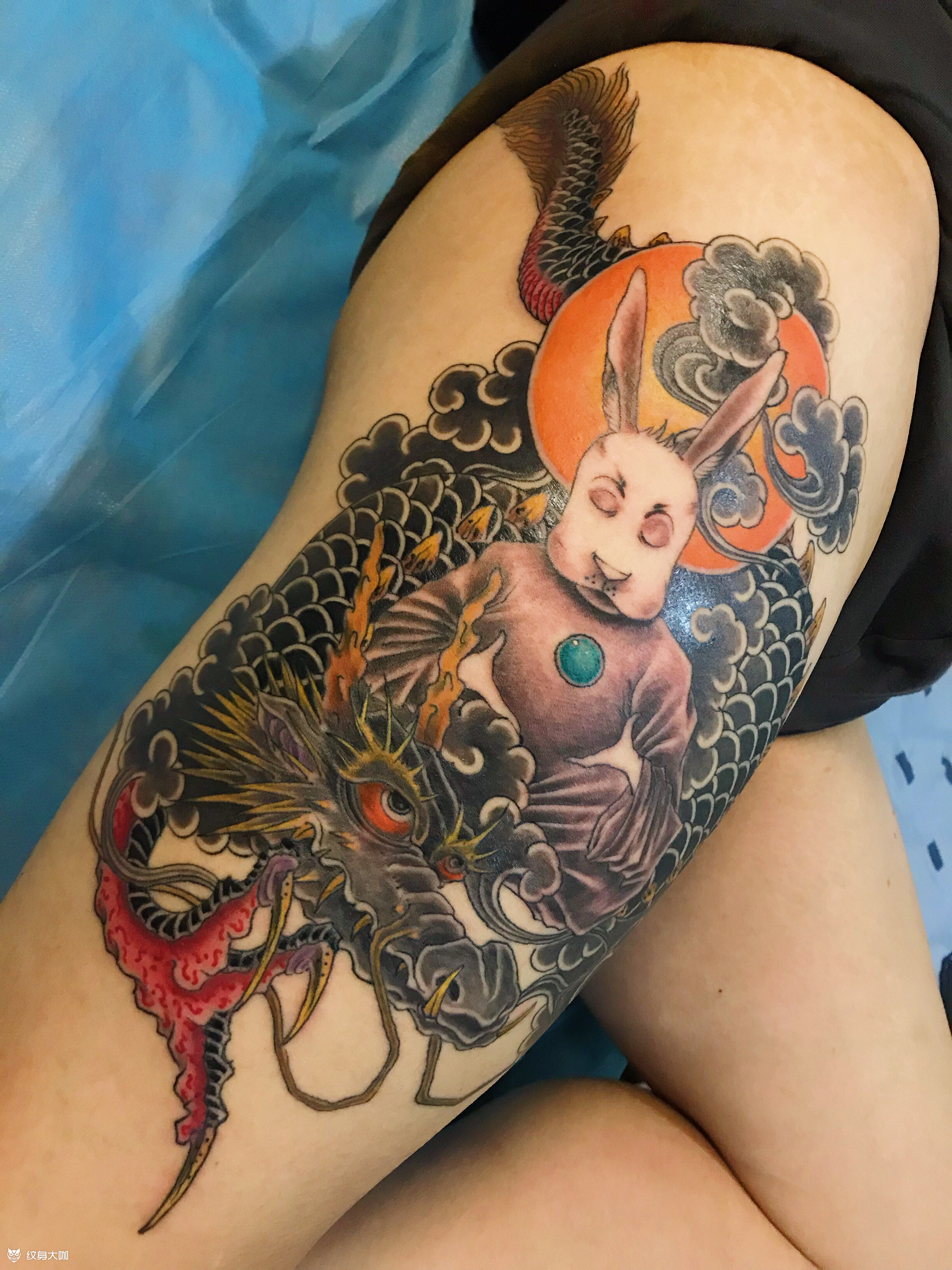 兔爷_纹身图案手稿图片_后院儿 果子的纹身作品集
