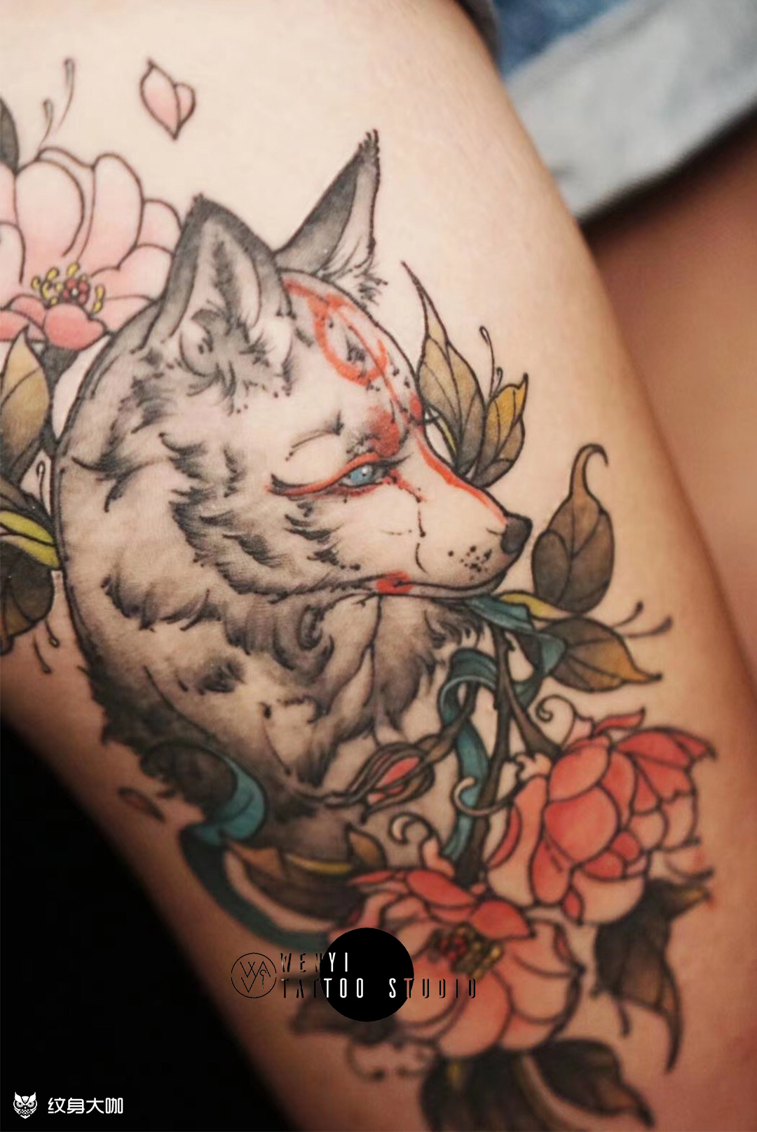 本店原创"白狐"_纹身吧社区 - 纹身大咖