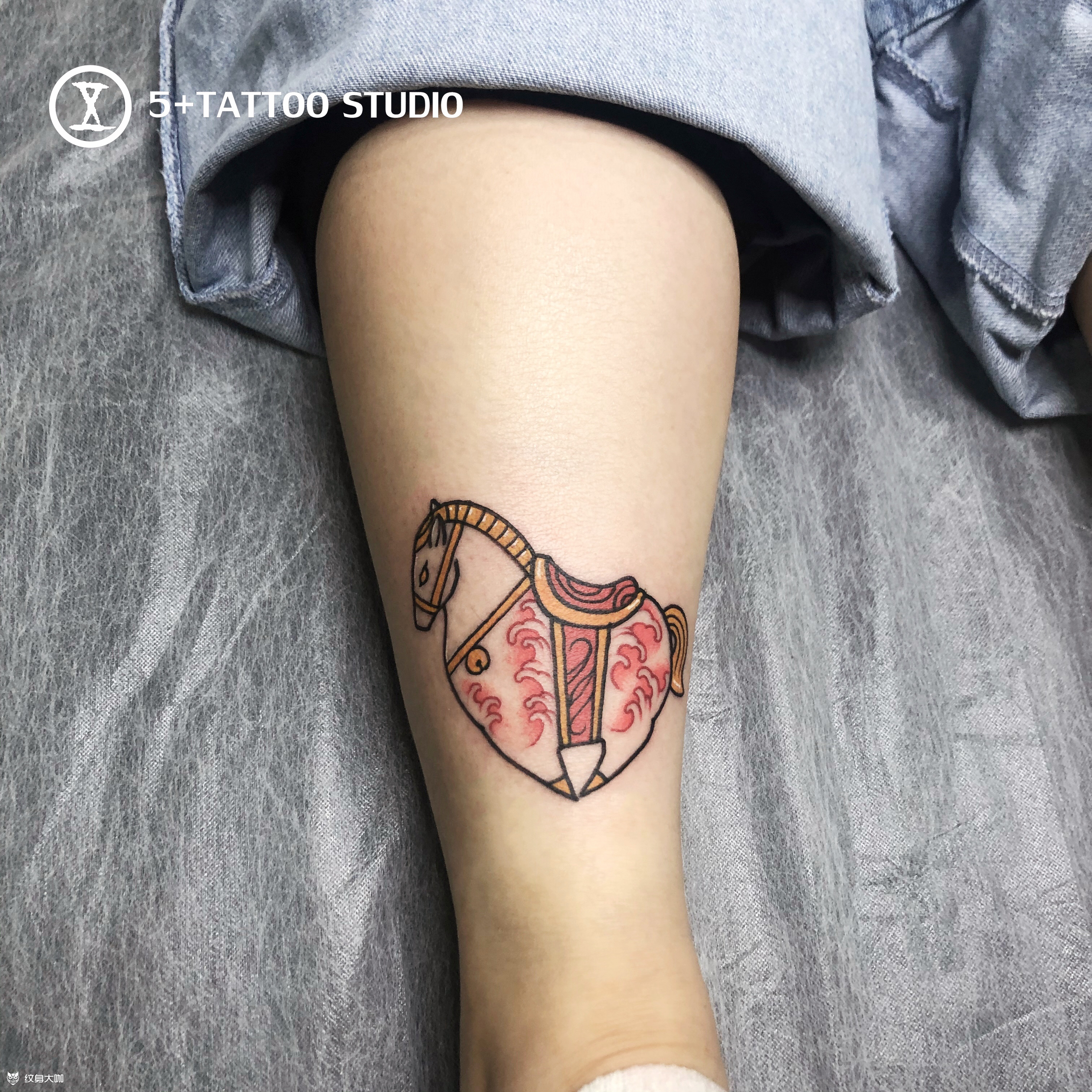 小胖马_纹身图案手稿图片_小斌的纹身作品集