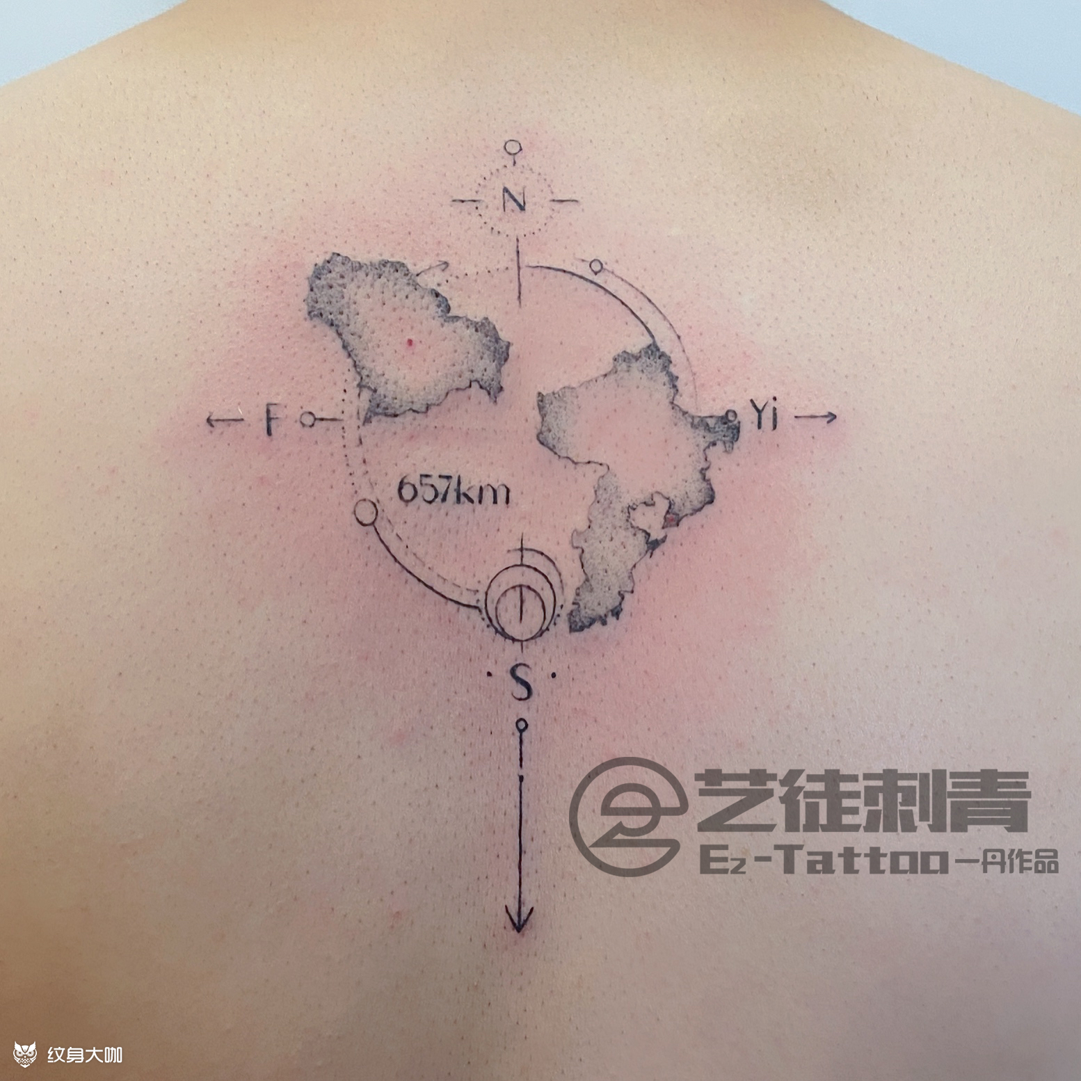 地图纹身