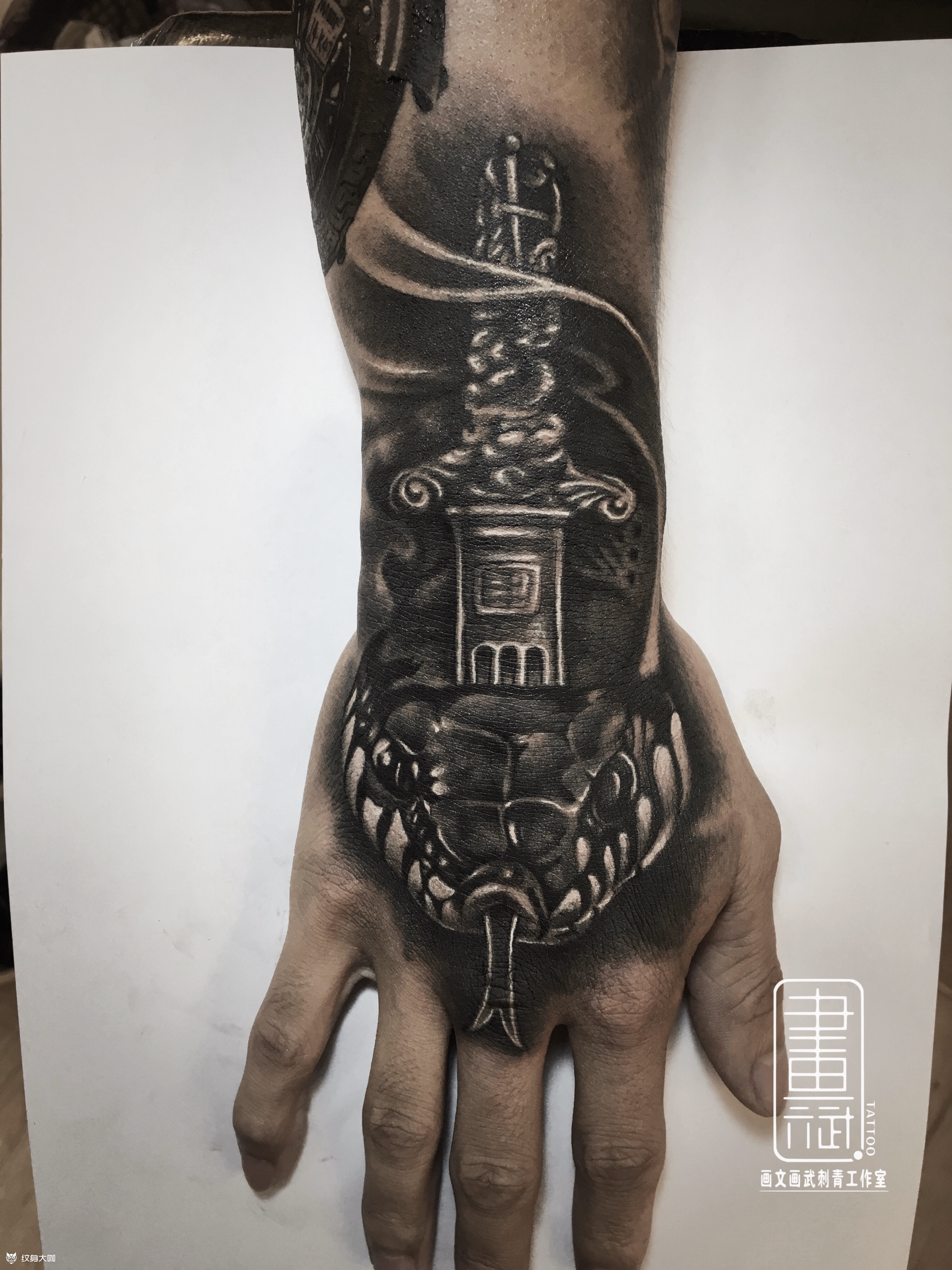 蛇_纹身图案手稿图片_顾诗斌的纹身作品集