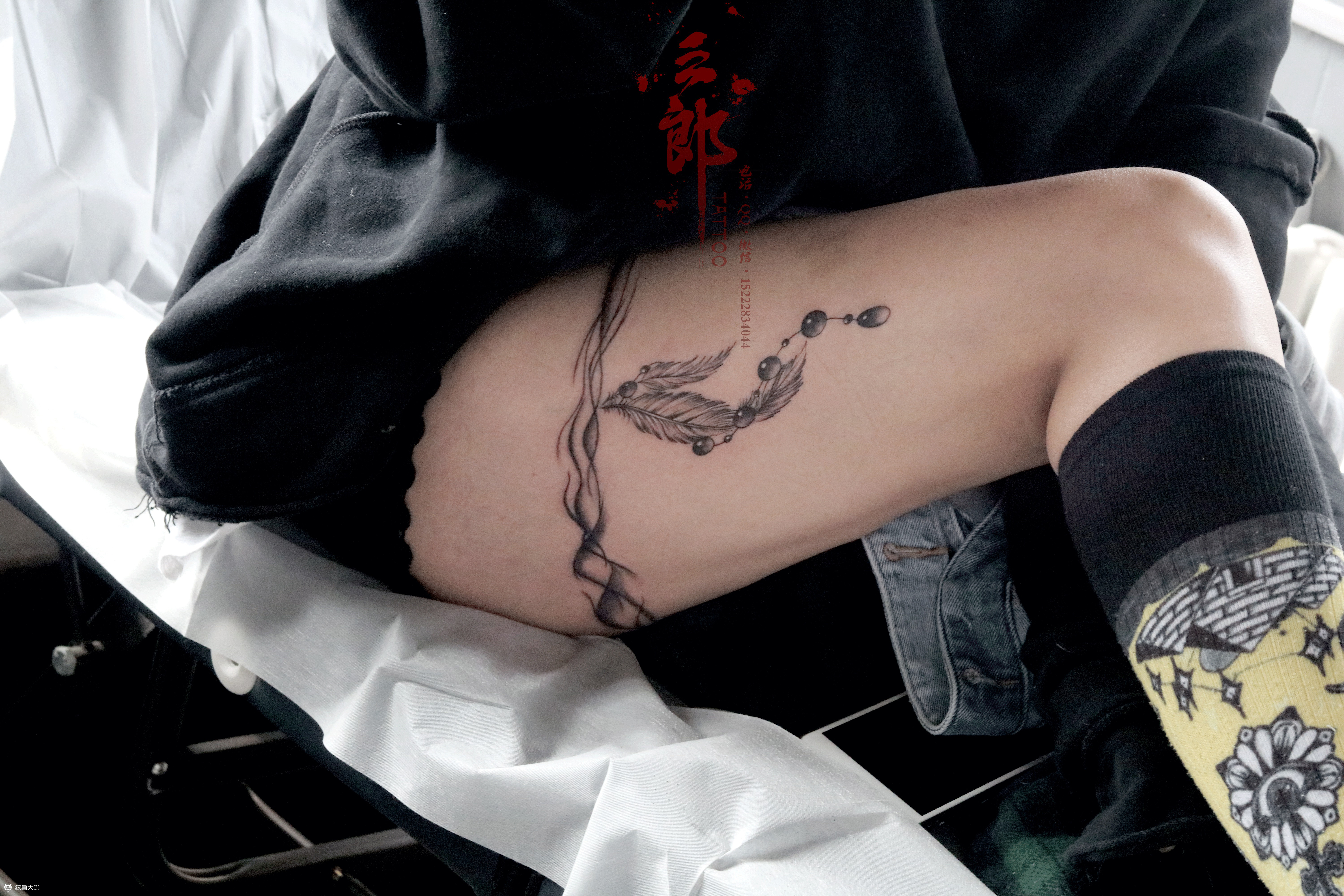 腿环_纹身图案手稿图片_孙彦龙的纹身作品集