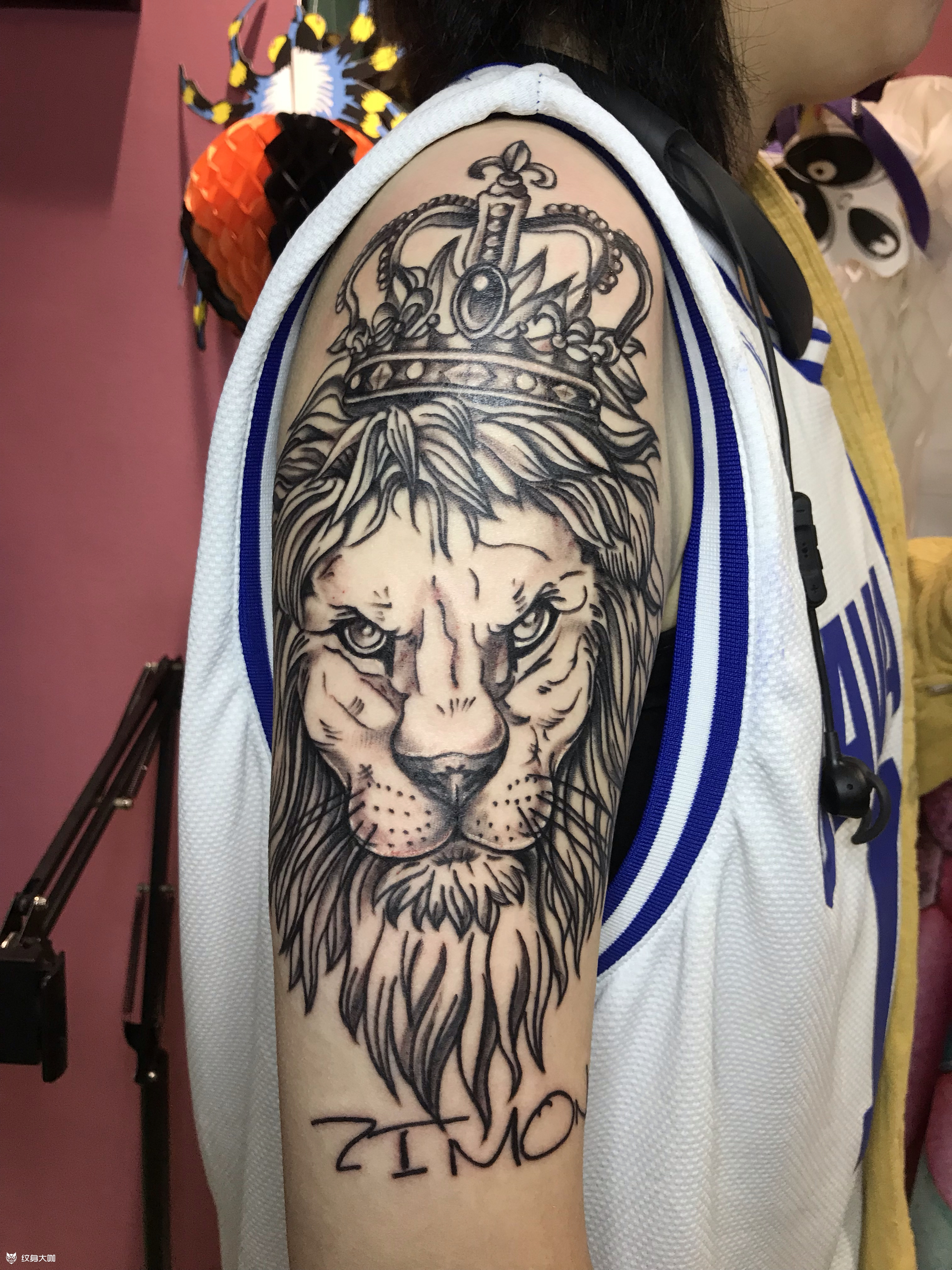 狮子_纹身图案手稿图片_阿k的纹身作品集
