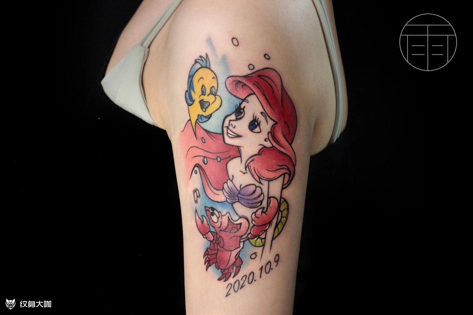 美人鱼_纹身图案手稿图片_梓沐的纹身作品集