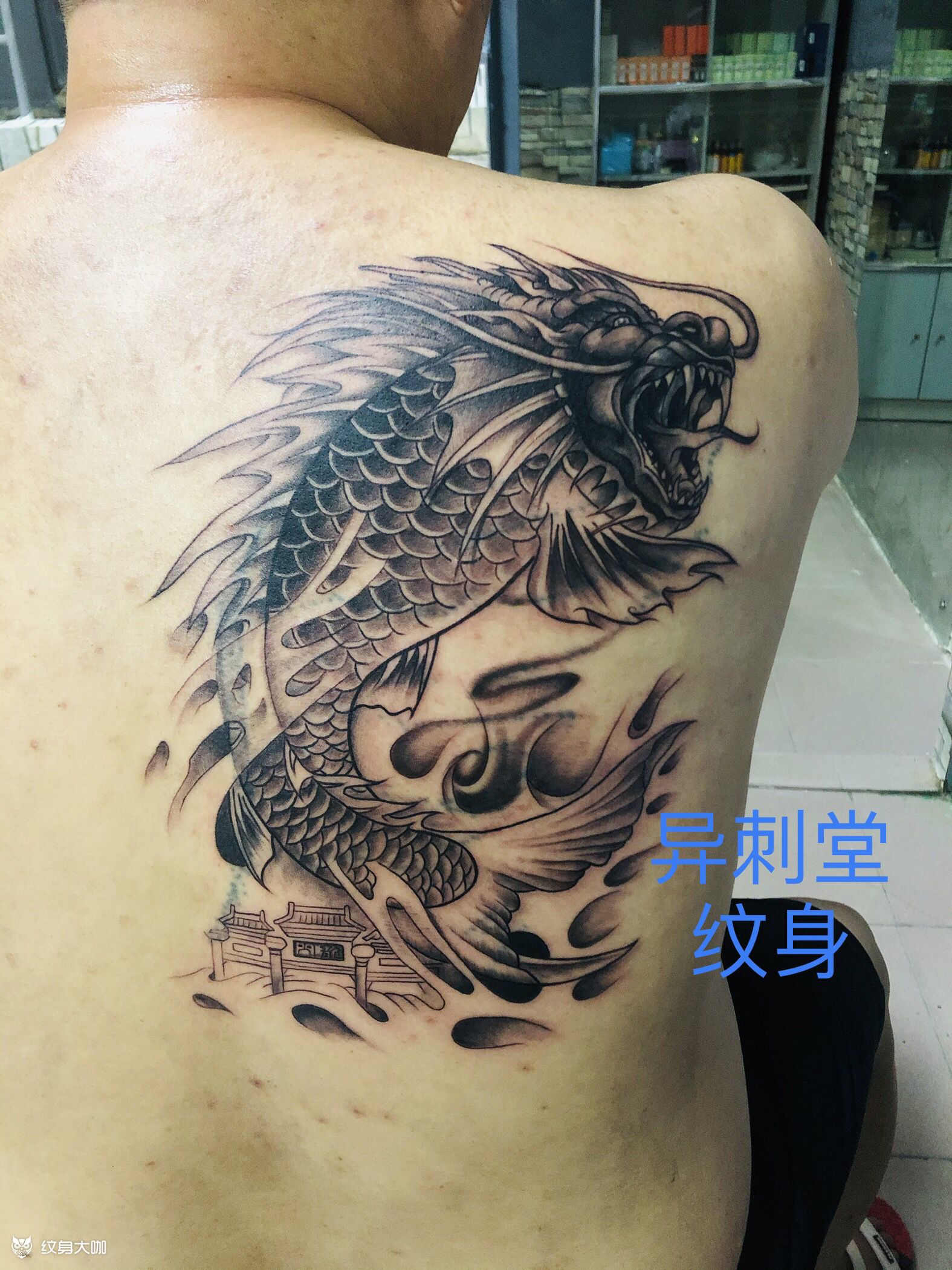 后肩龙鱼_纹身吧社区 - 纹身大咖