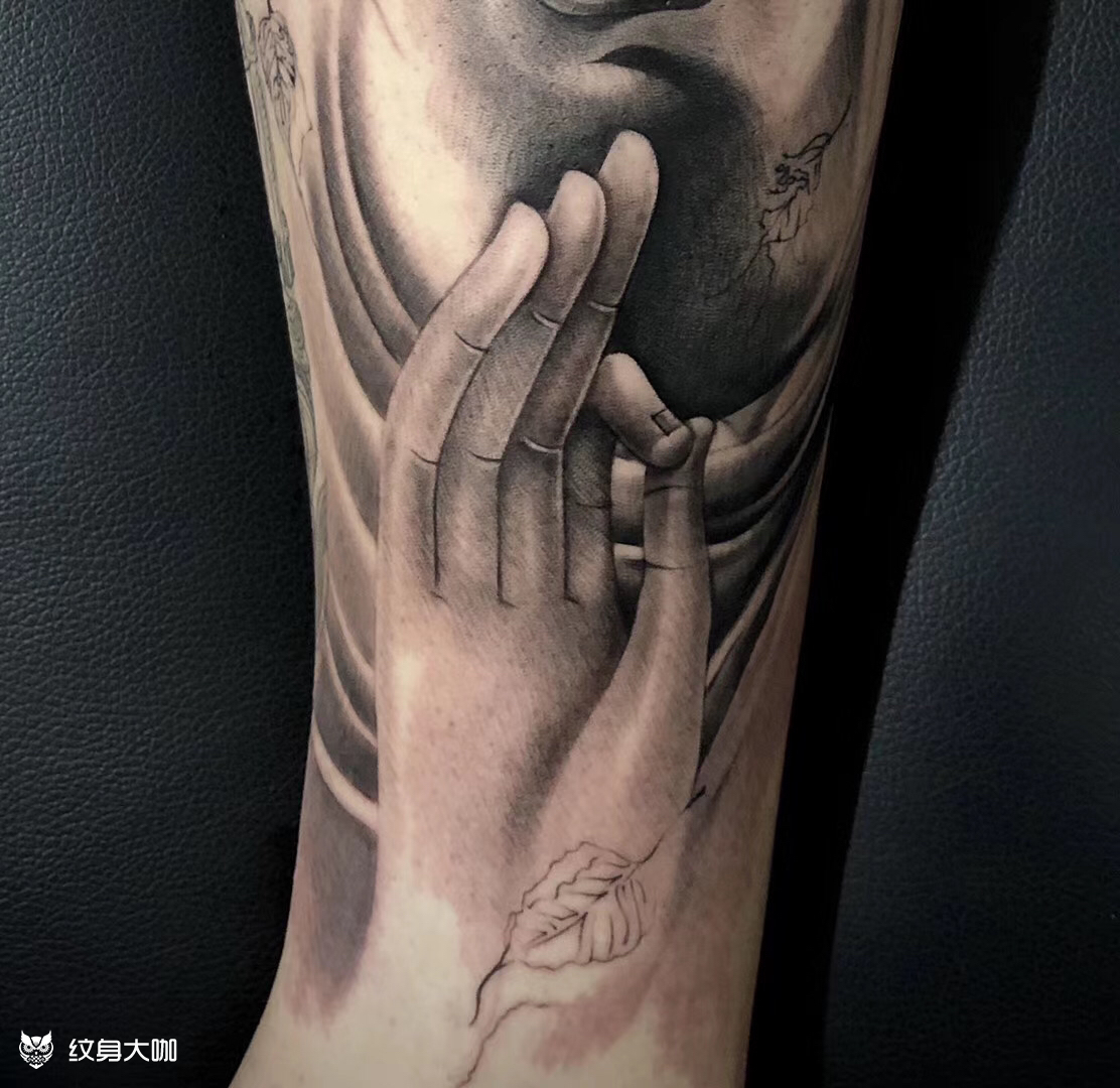 佛手_纹身图案手稿图片_大鹏的纹身作品集