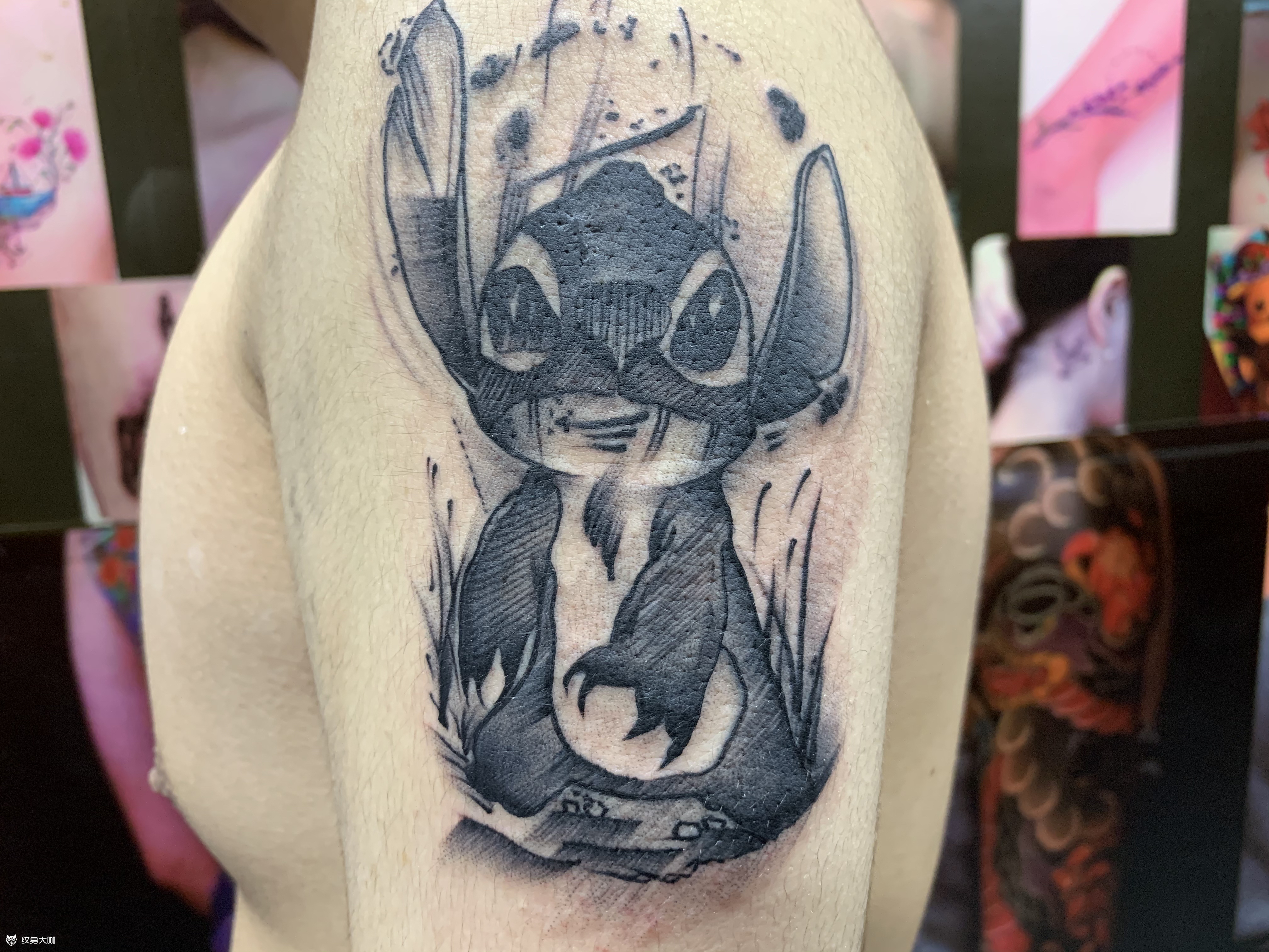 暗黑史迪仔_纹身图案手稿图片_王刚的纹身作品集