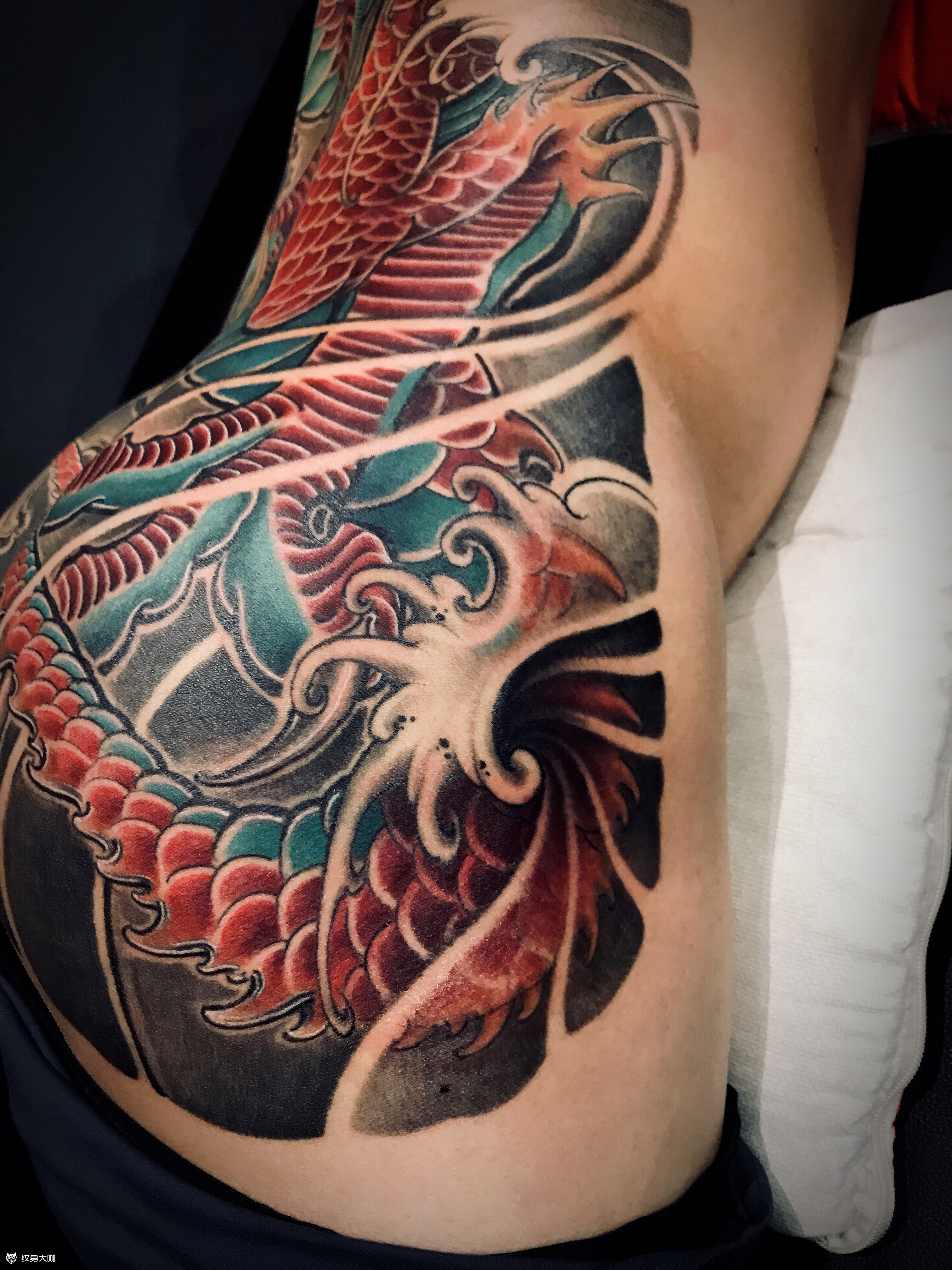 红龙_纹身图案手稿图片_林墨华的纹身作品集