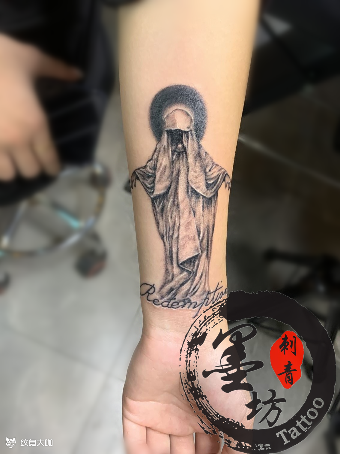救赎_纹身图案手稿图片_刚子的纹身作品集