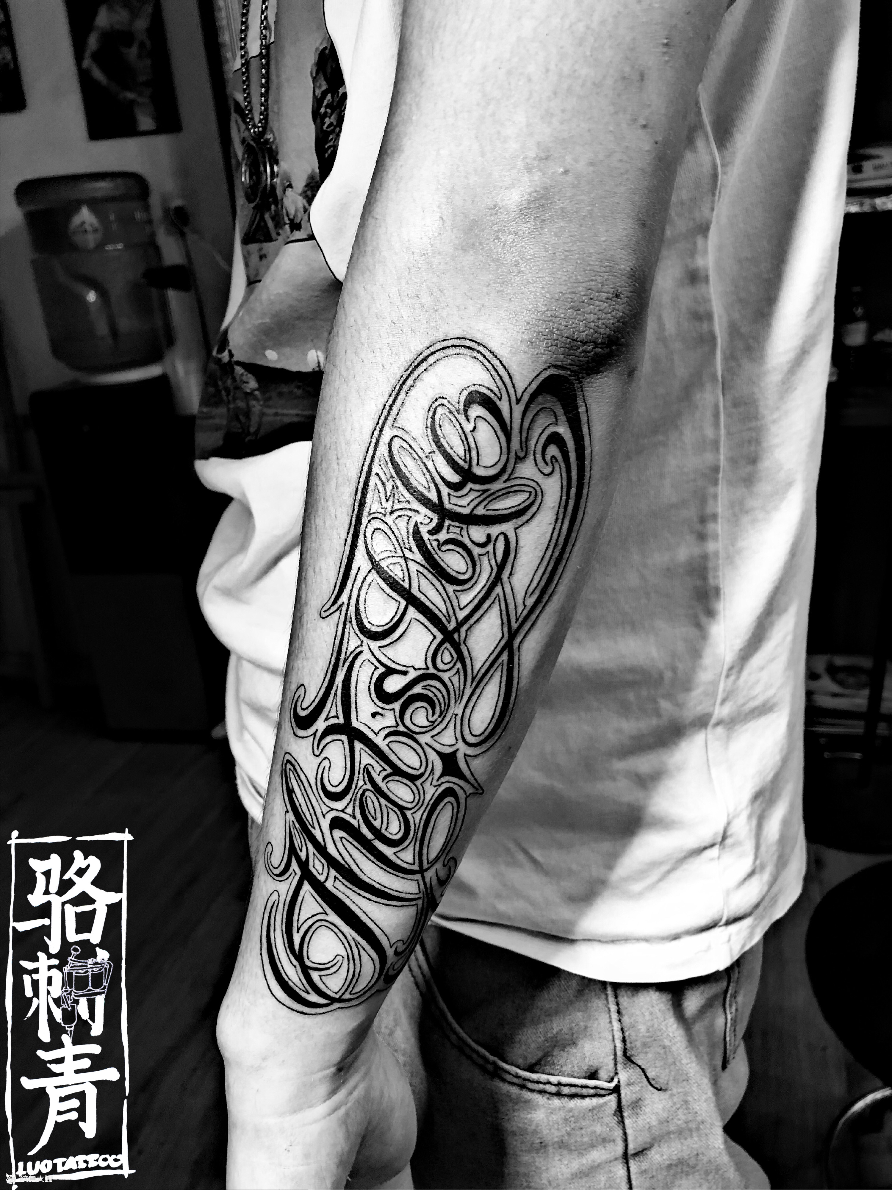 花体英文_纹身图案手稿图片_luotattoo的纹身作品集