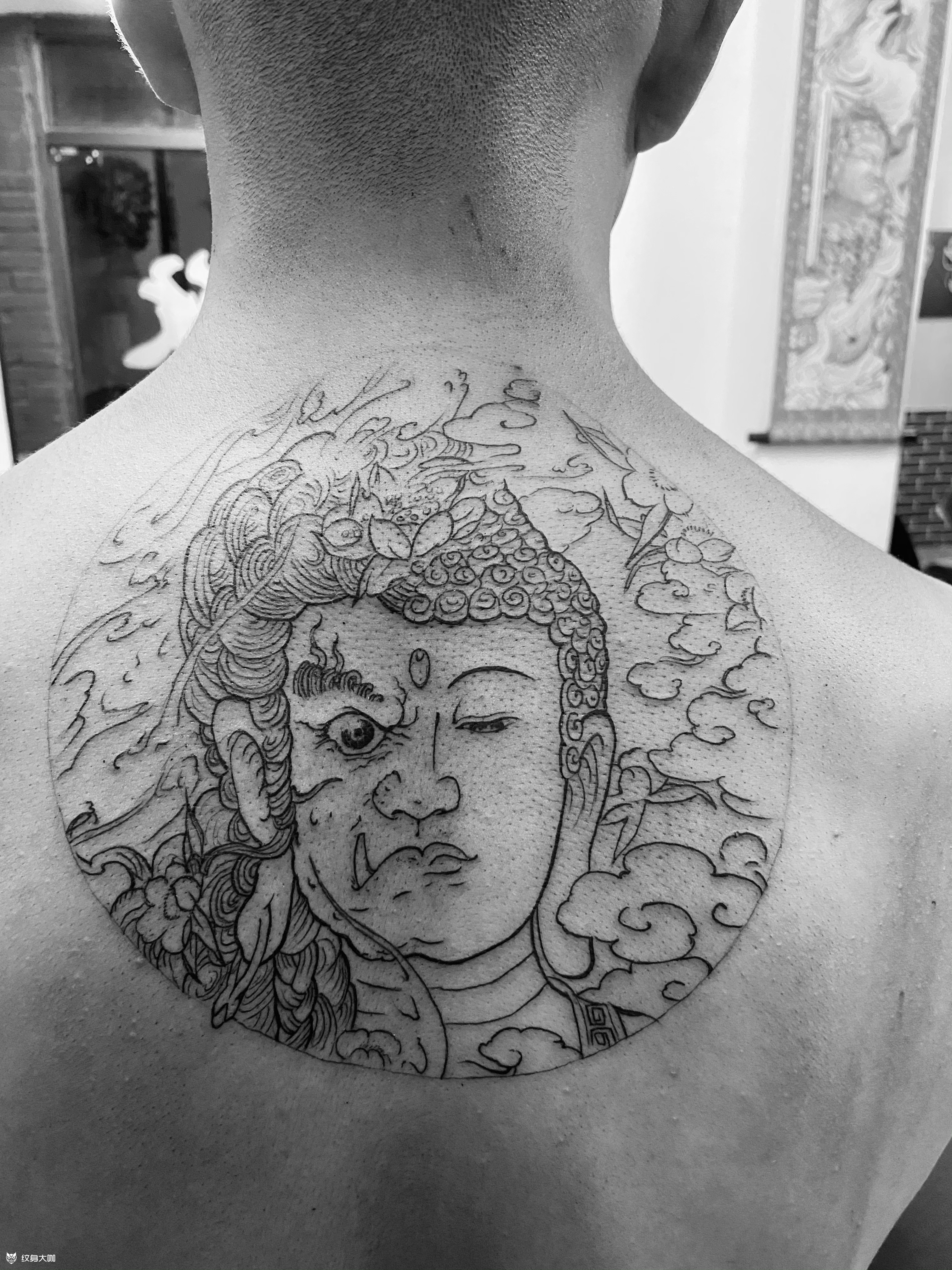 一念神魔,线图_纹身图案手稿图片_午夜刺客-h的纹身作品集