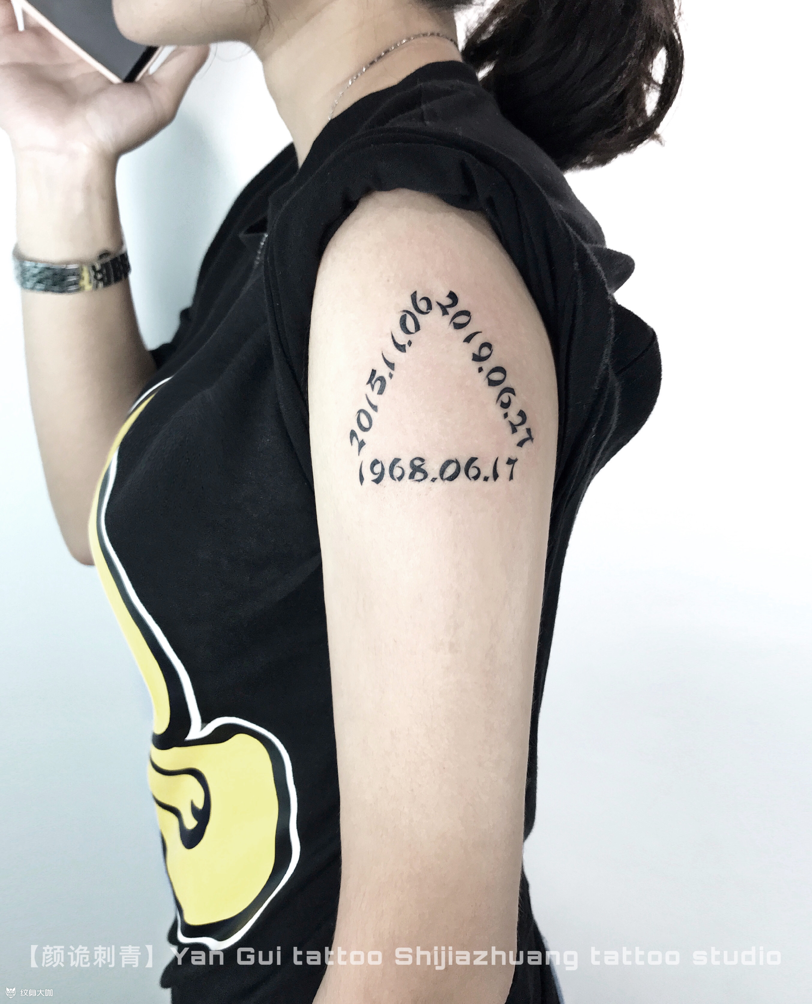 数字三角_纹身图案手稿图片_范晨阳的纹身作品集