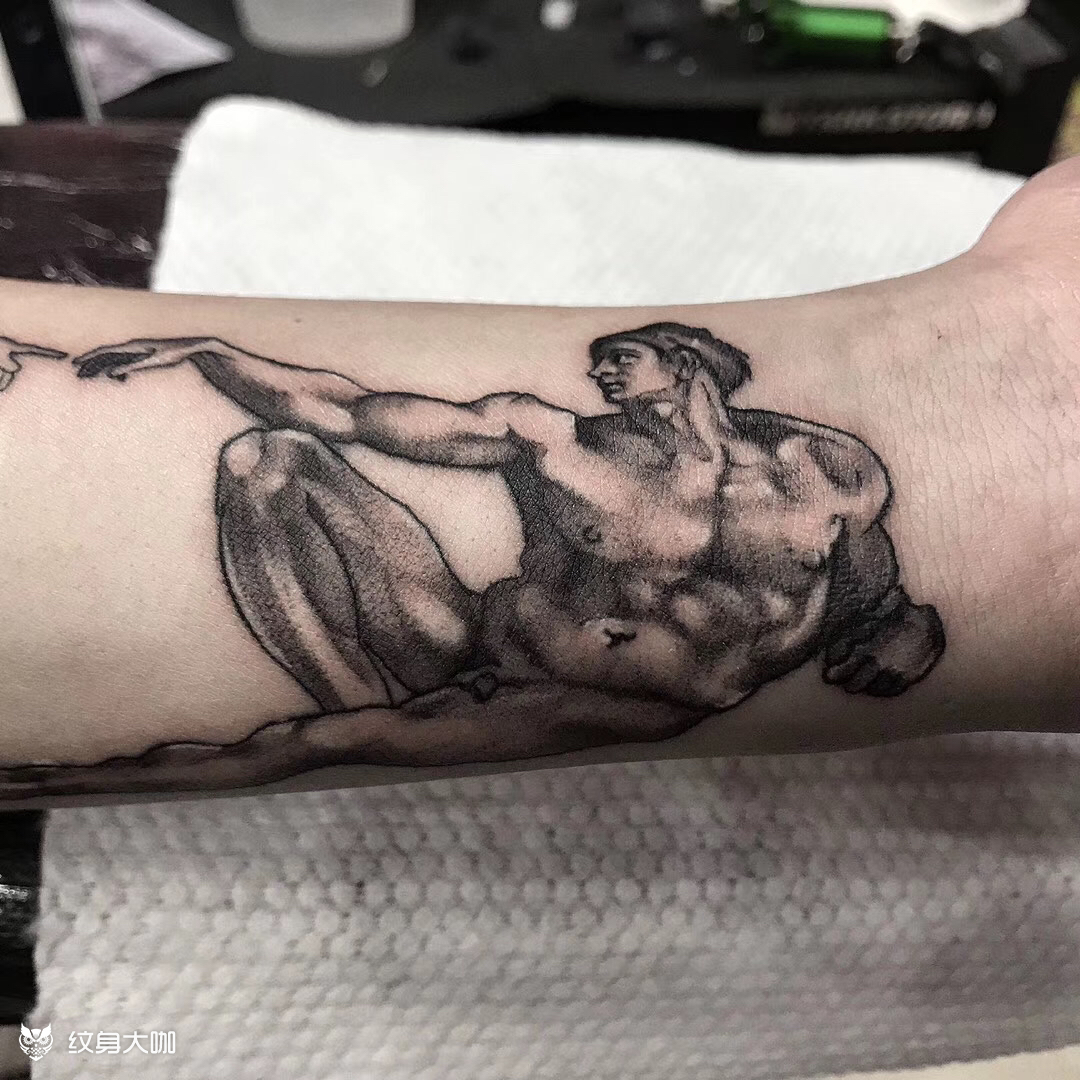 亚当_纹身图案手稿图片_shrek ink的纹身作品集