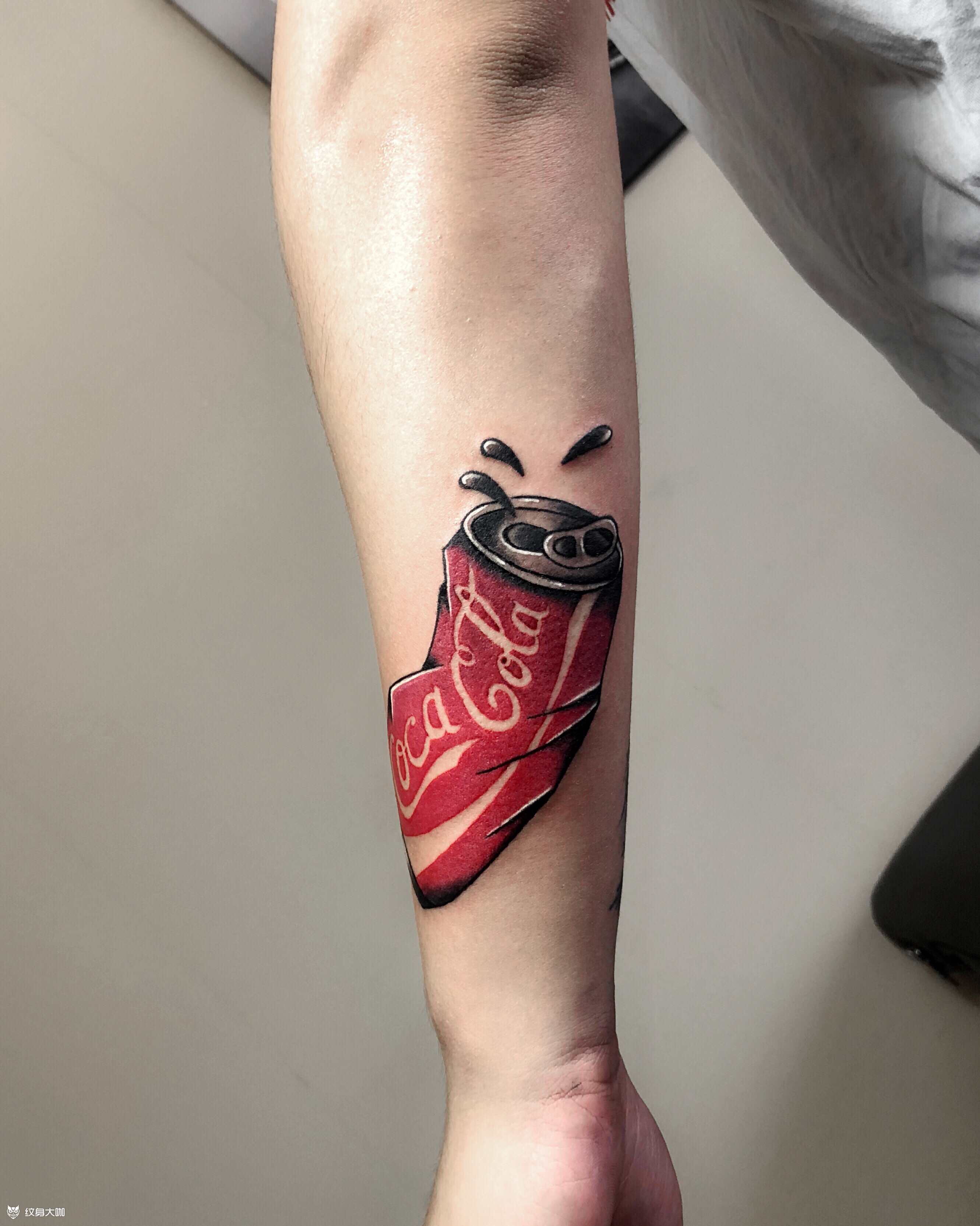 可乐_纹身图案手稿图片_峰子的纹身作品集