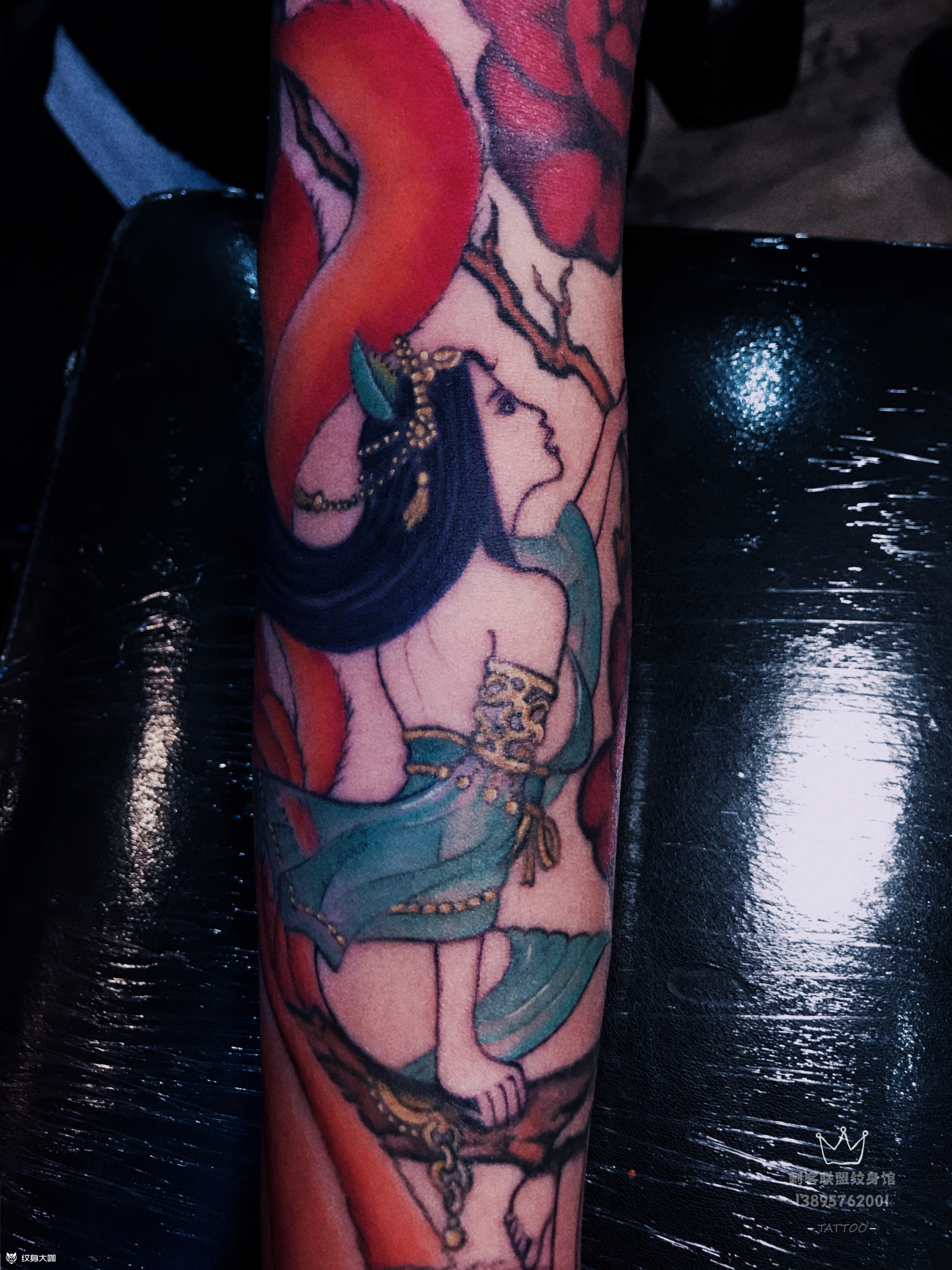 九尾狐_纹身图案手稿图片_剑锋的纹身作品集