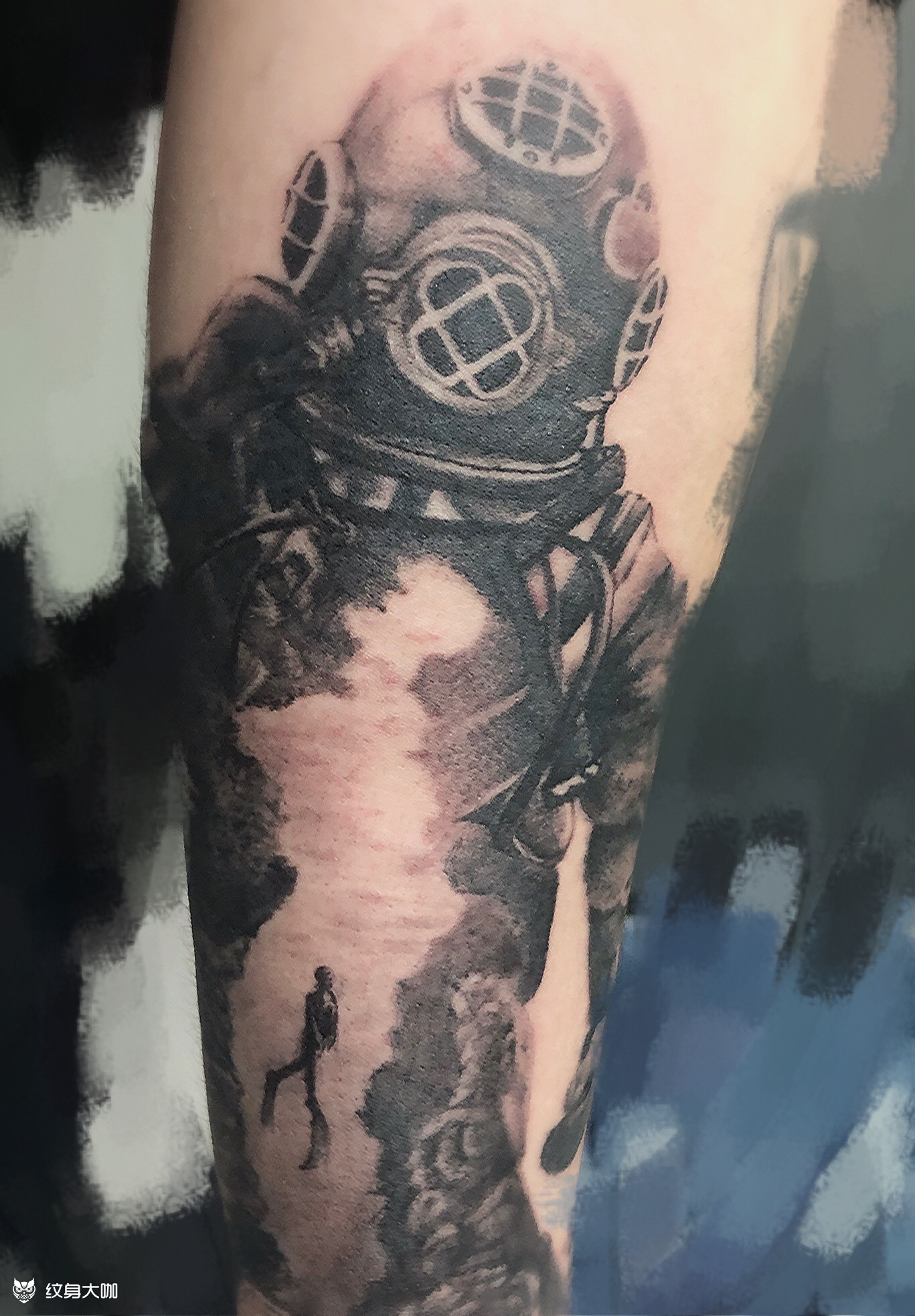 潜水员_纹身吧社区 - 纹身大咖