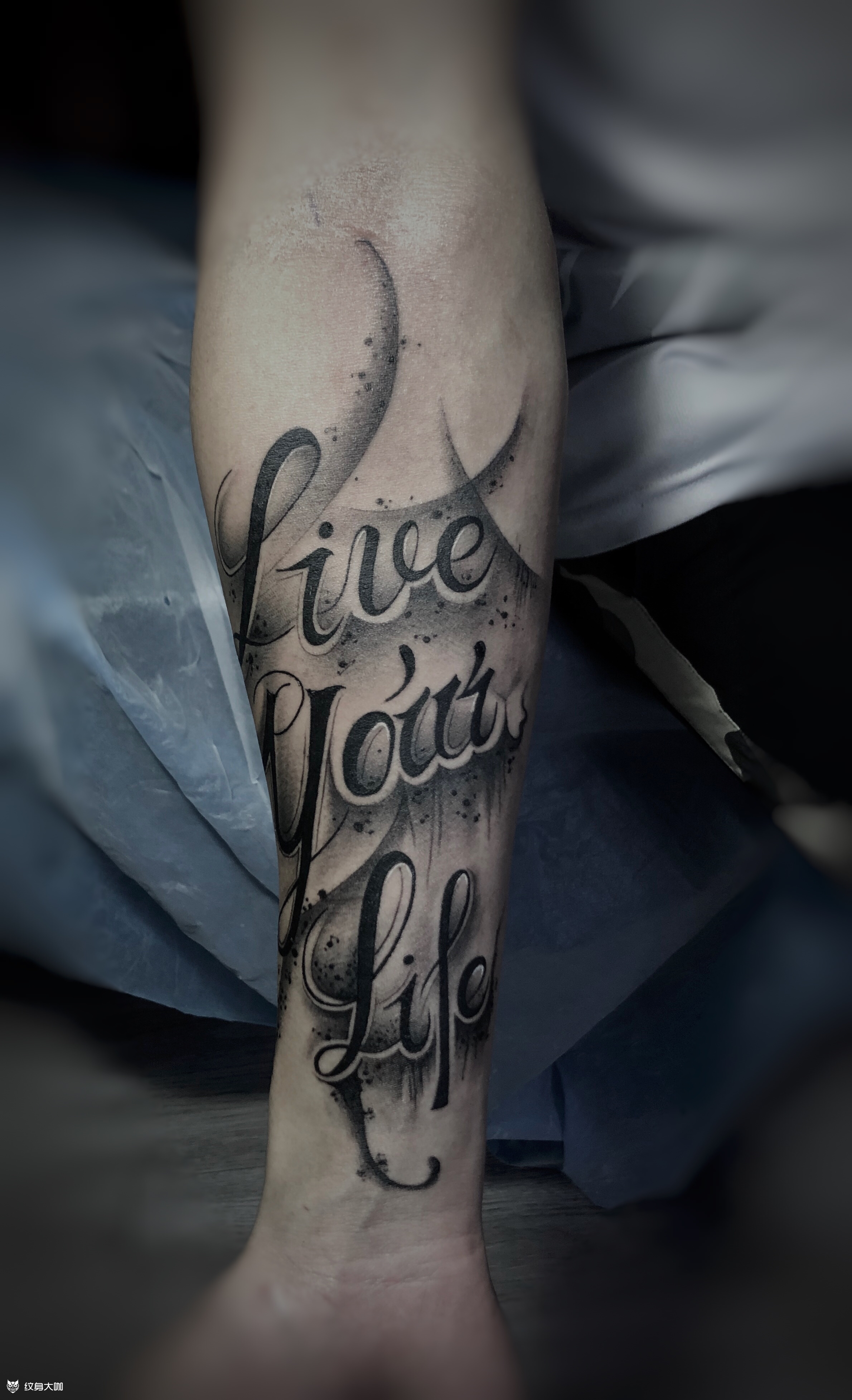 花体英文_纹身图案手稿图片_肖文的纹身作品集