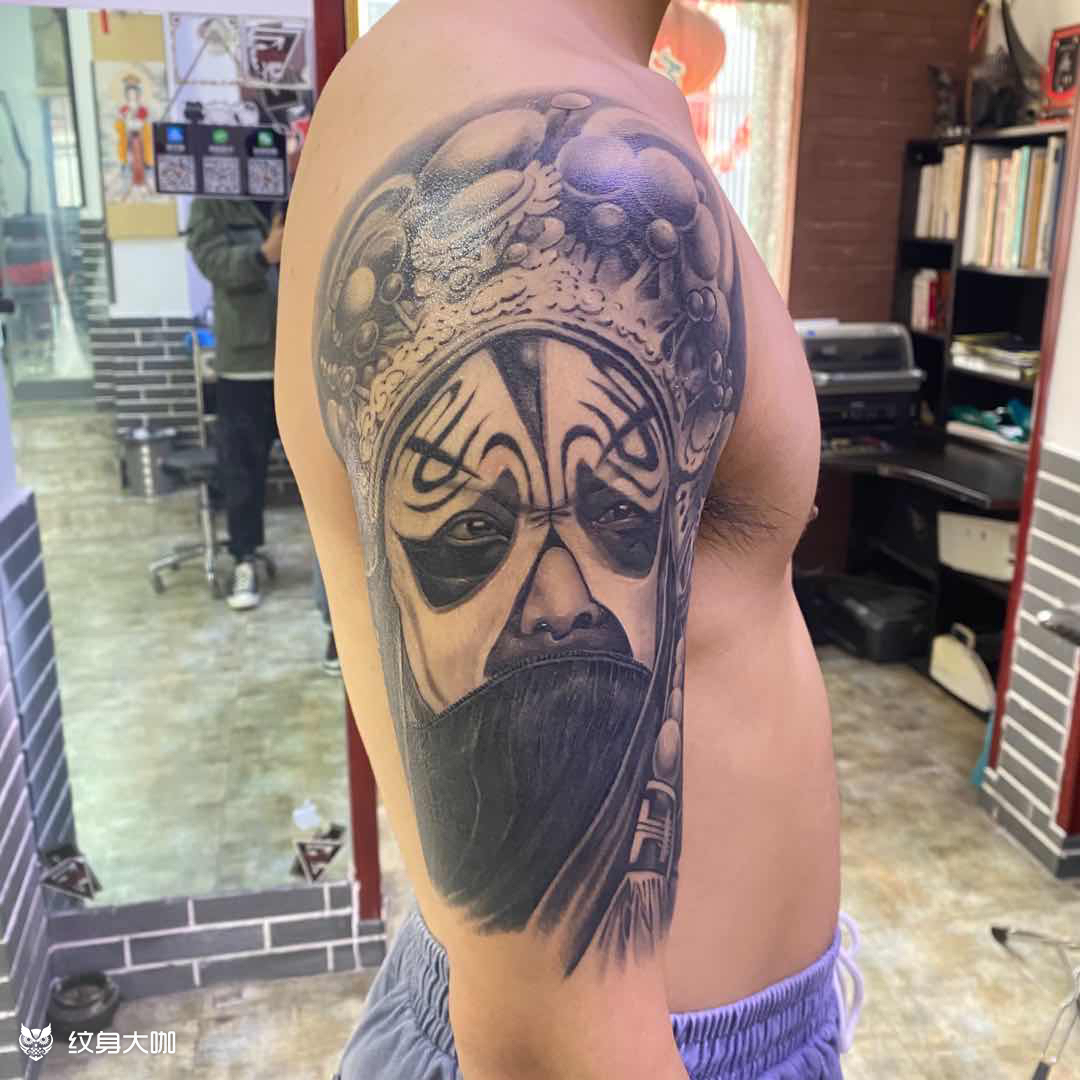 霸王项羽_纹身图案手稿图片_午夜刺客-h的纹身作品集
