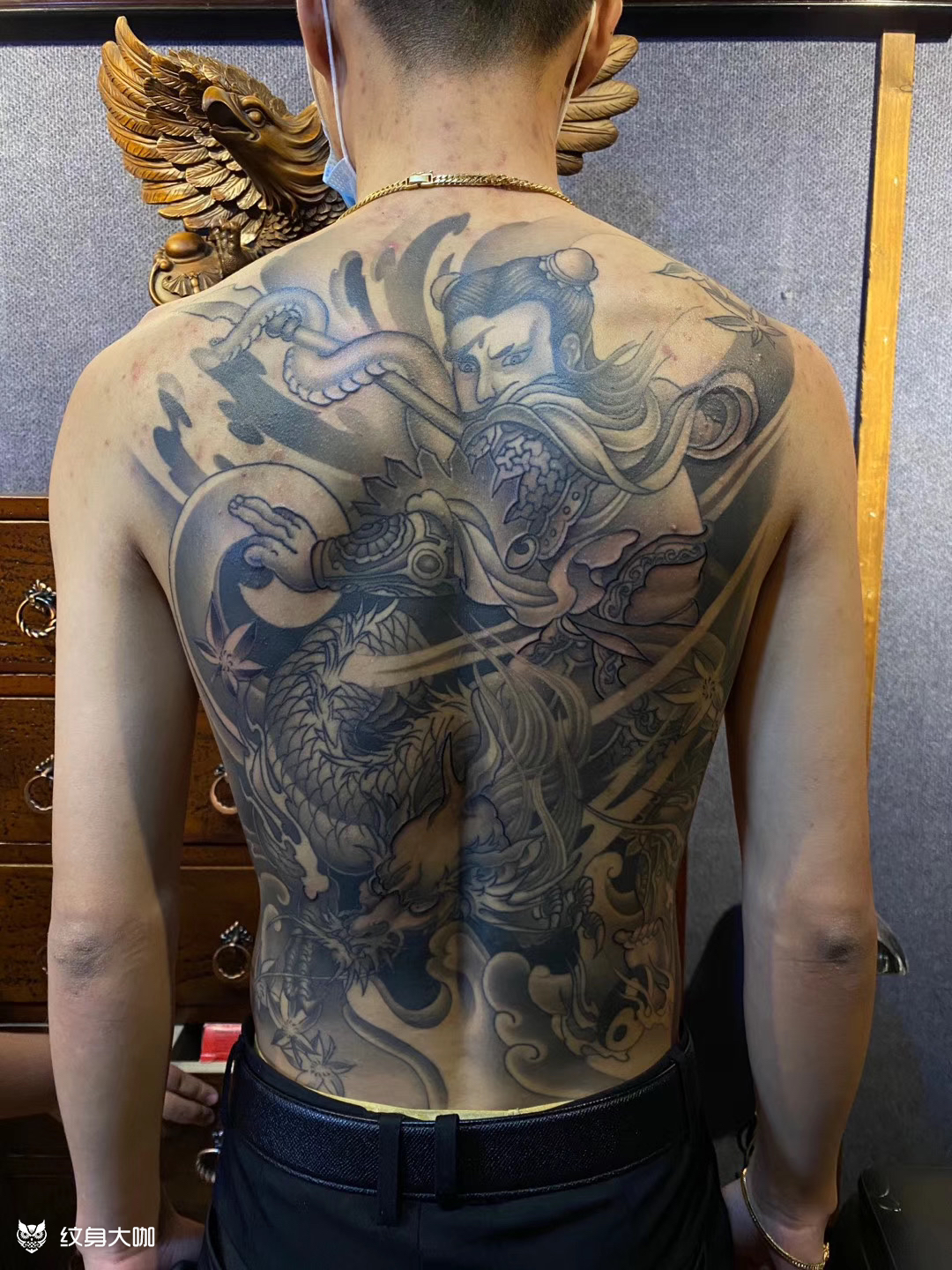 哪吒_纹身图案手稿图片_福师_永盛的纹身作品集