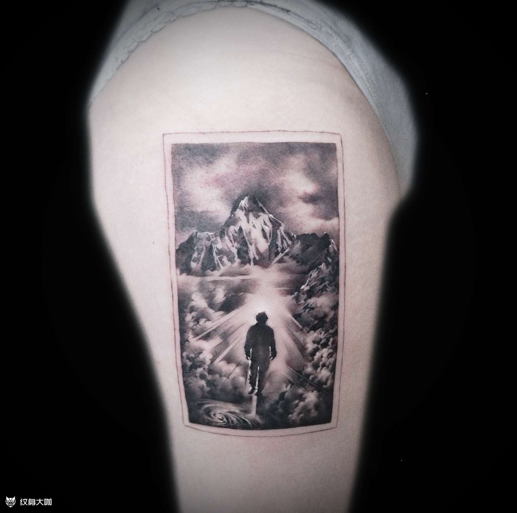 对父亲的思念_纹身图案手稿图片_周火山的纹身作品集