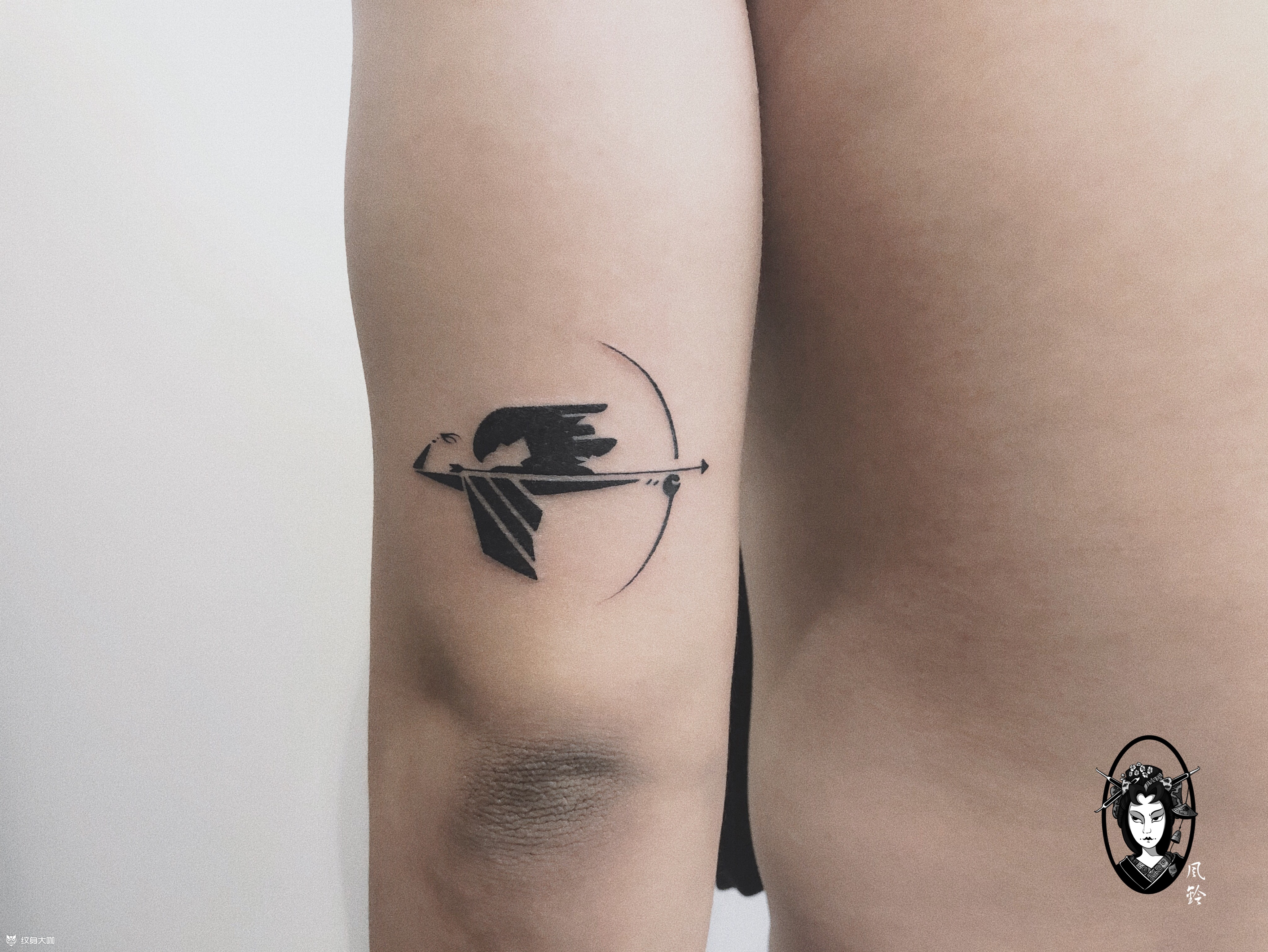 射手座_纹身图案手稿图片_小依鋆的纹身作品集