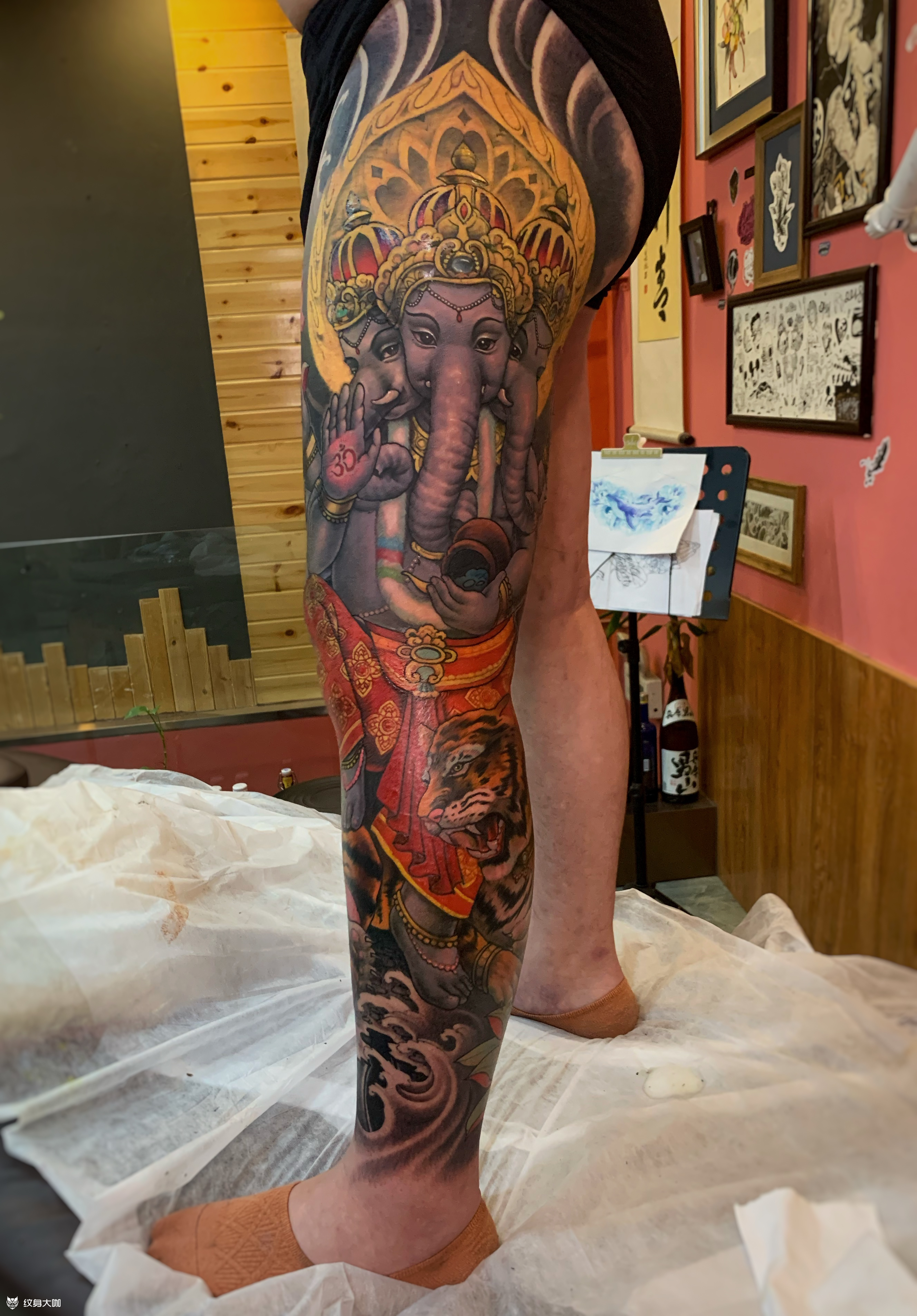 象神_纹身图案手稿图片_姜祎的纹身作品集
