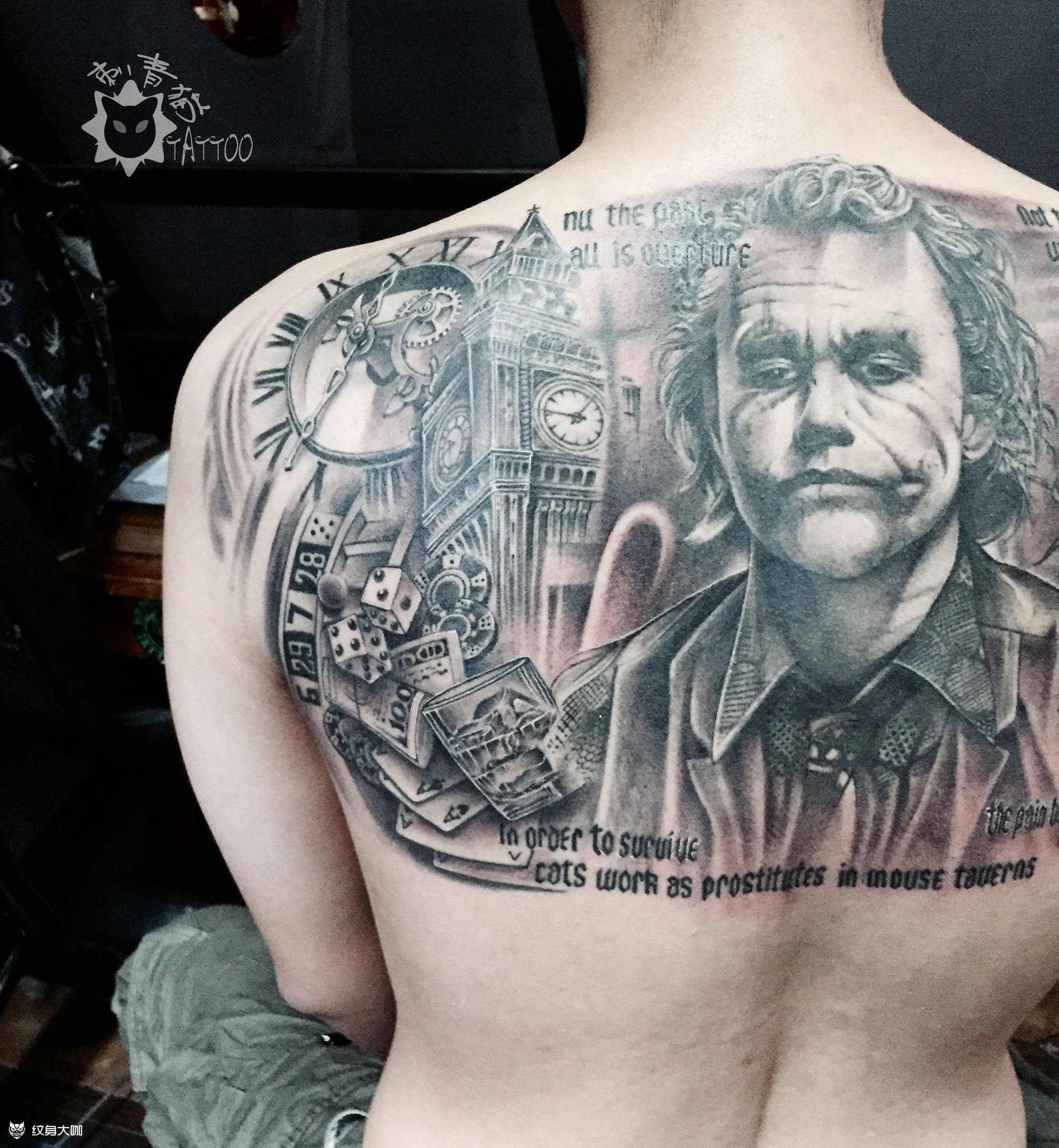 小丑.希斯莱杰_纹身图案手稿图片_阿猫的纹身作品集