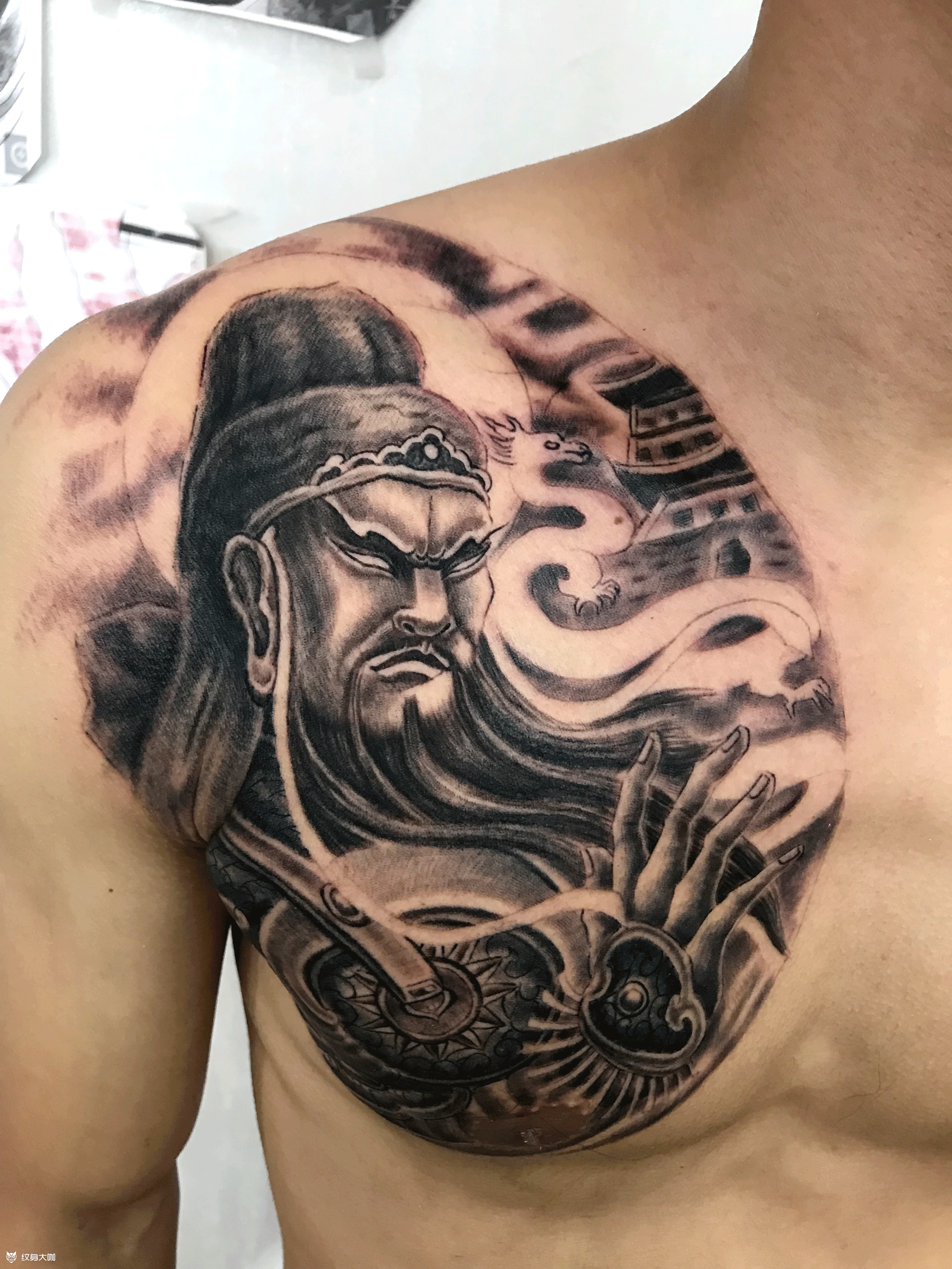 关公_纹身图案手稿图片_名刺的纹身作品集