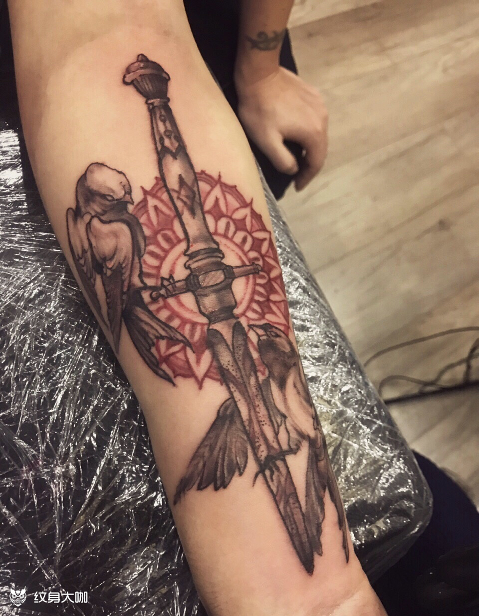 利剑_纹身图案手稿图片_tdk ink 大楠的纹身作品集