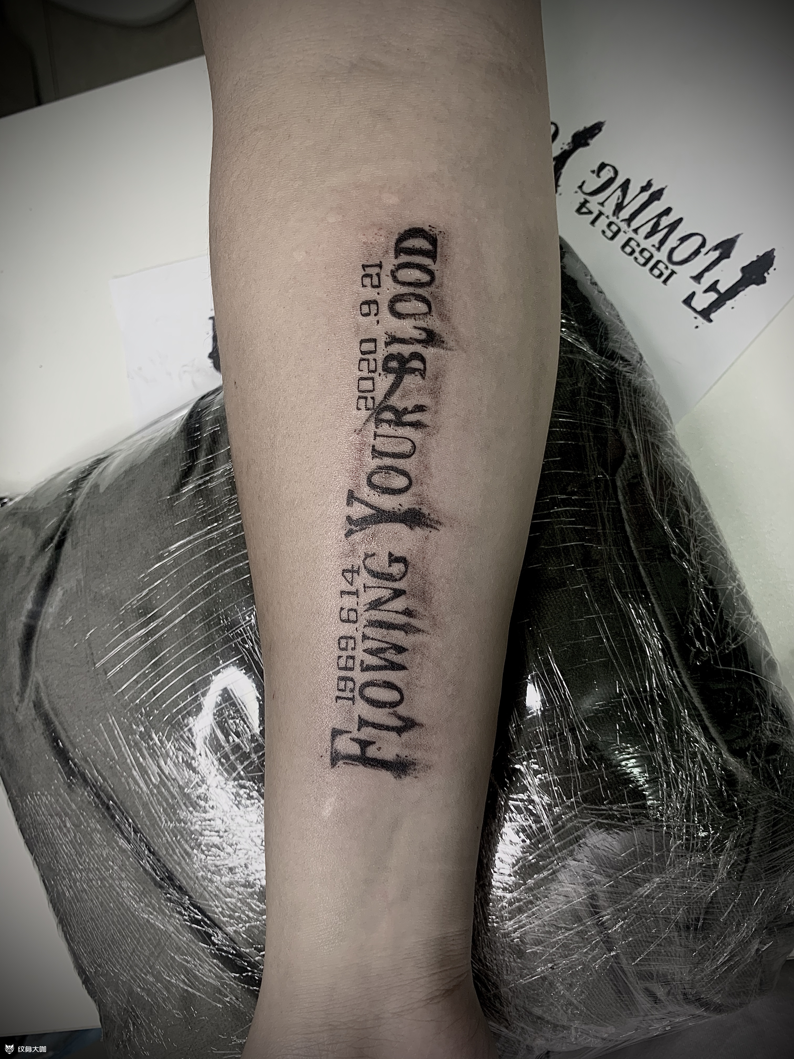 关于纪念父亲_纹身图案手稿图片_ 玖的纹身作品集