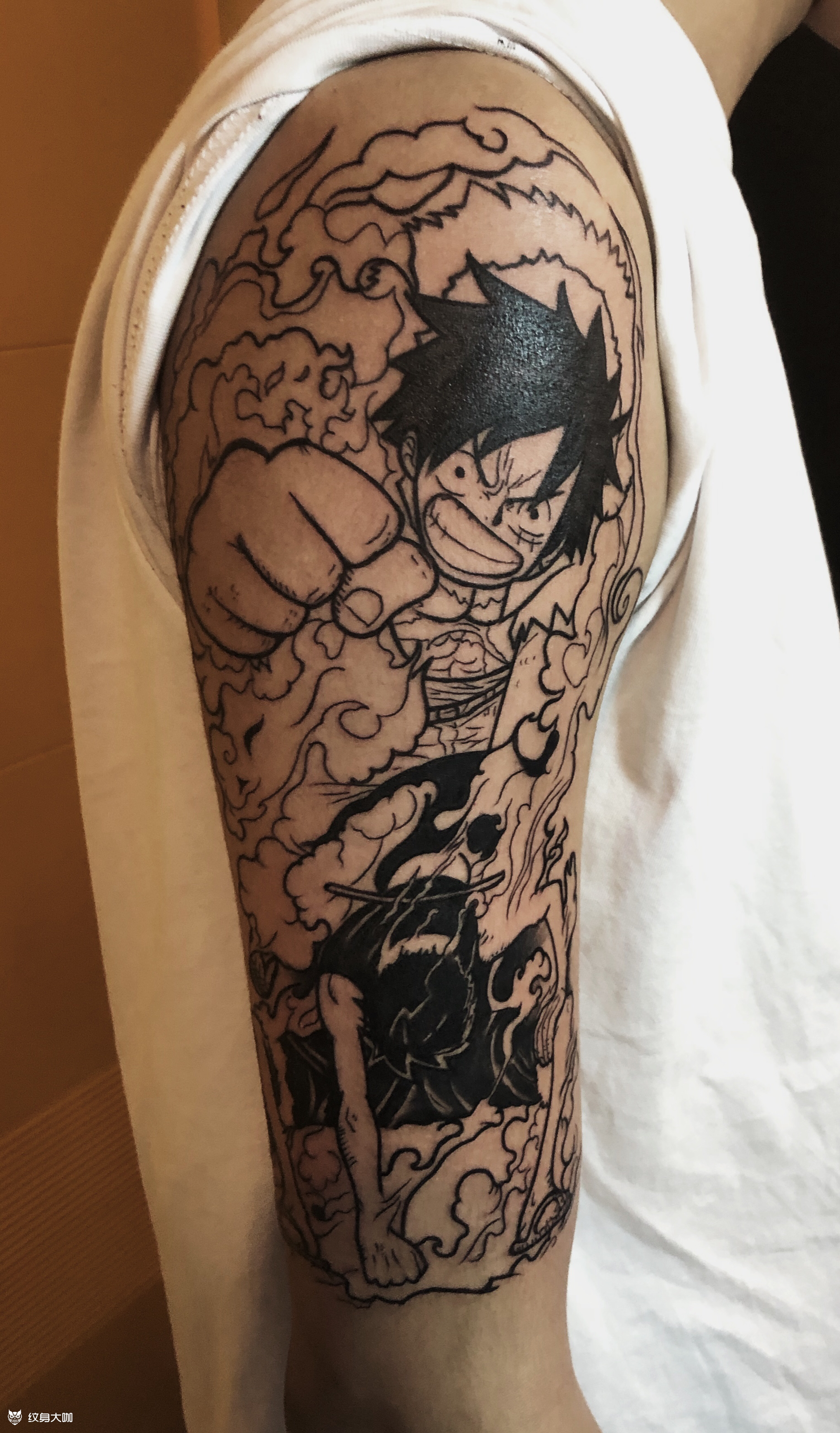 路飞大臂(未完成)_纹身吧社区 - 纹身大咖