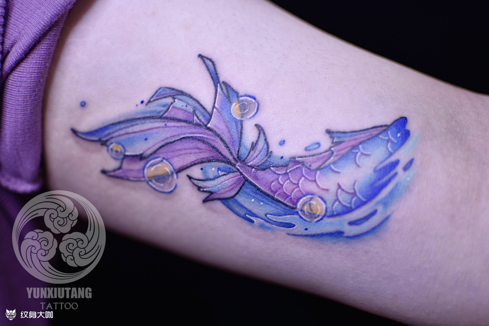 美人鱼尾_纹身图案手稿图片_张小龙的纹身作品集