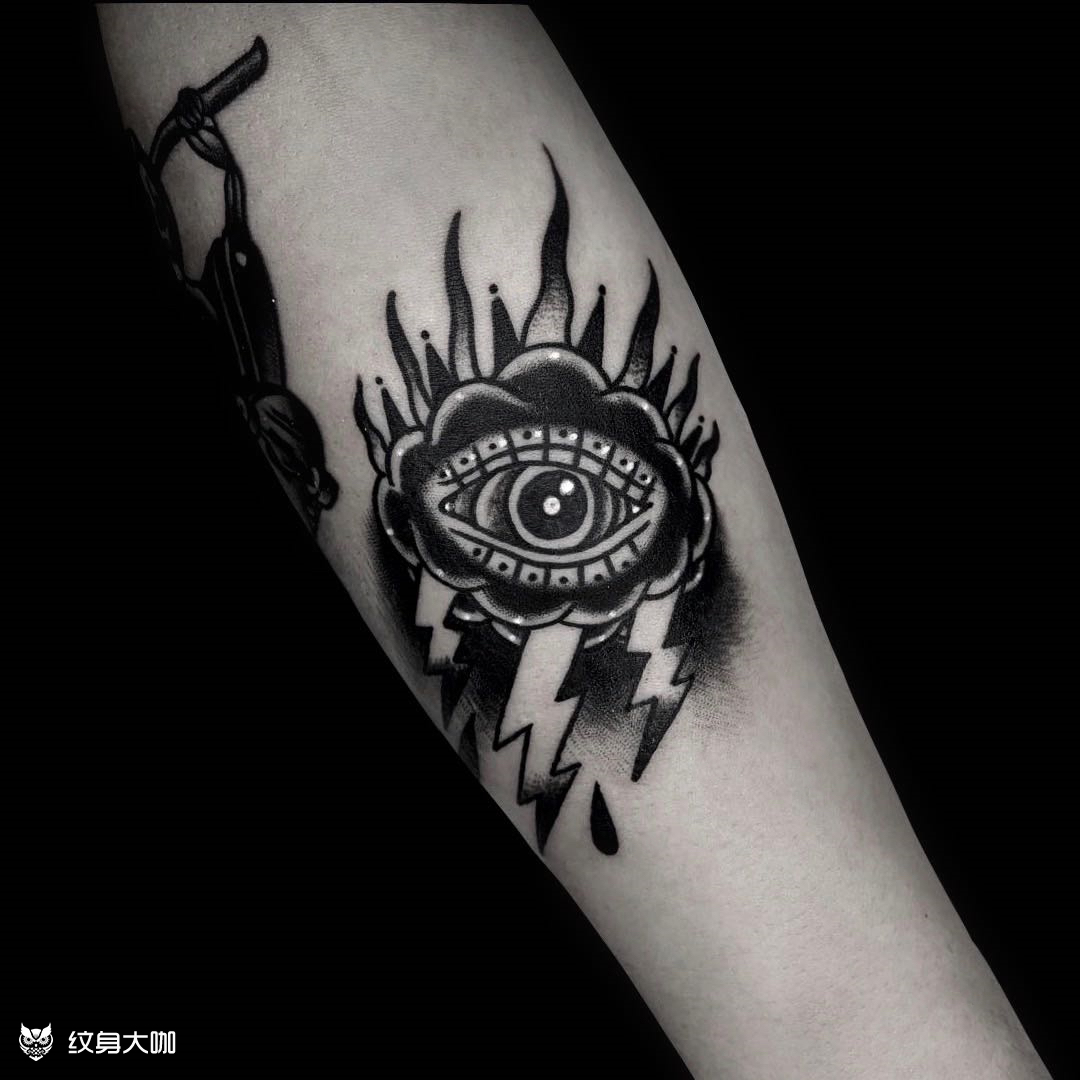 old school 眼睛_纹身图案手稿图片_阿虫枼的纹身作品集