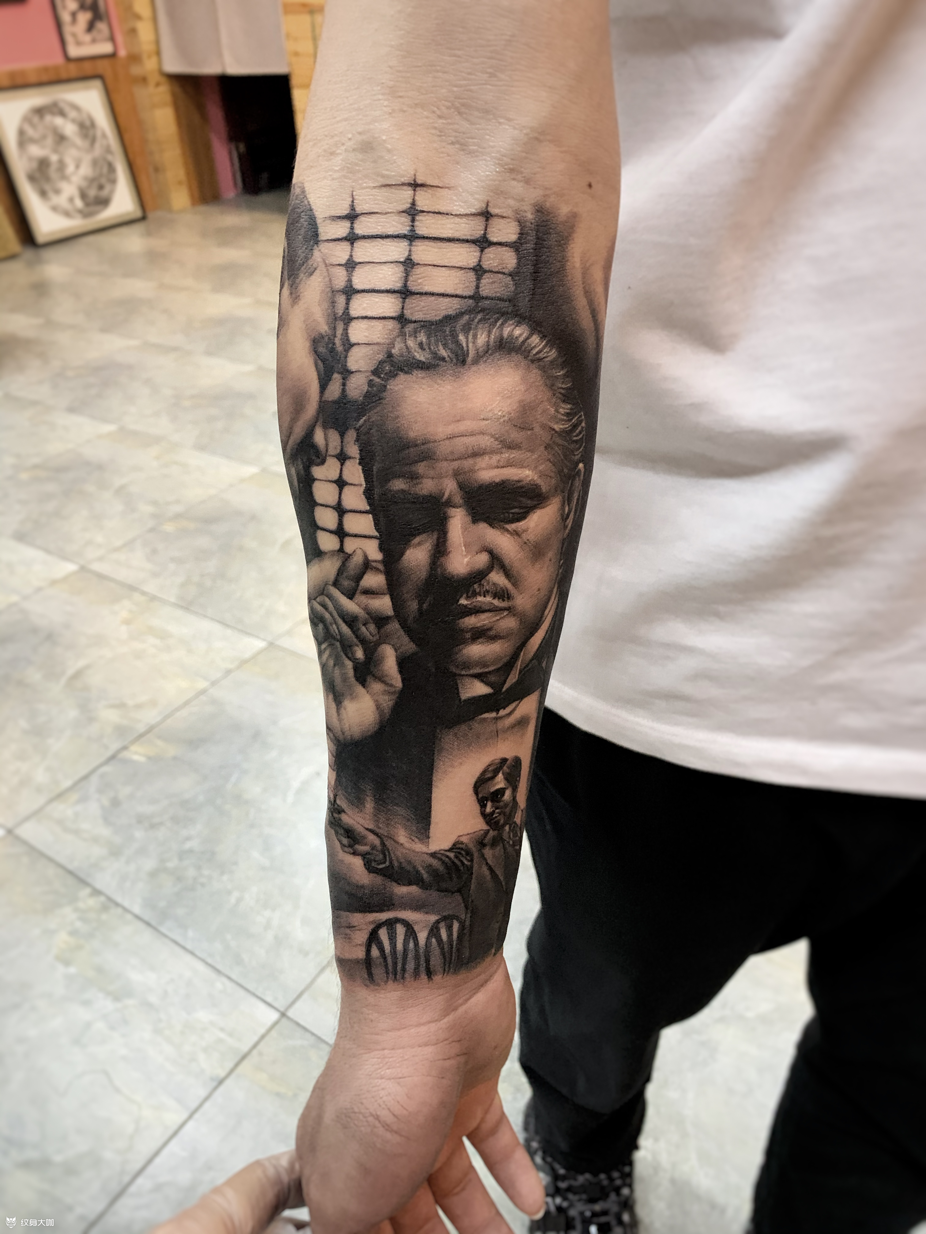 教父_纹身图案手稿图片_姜祎的纹身作品集