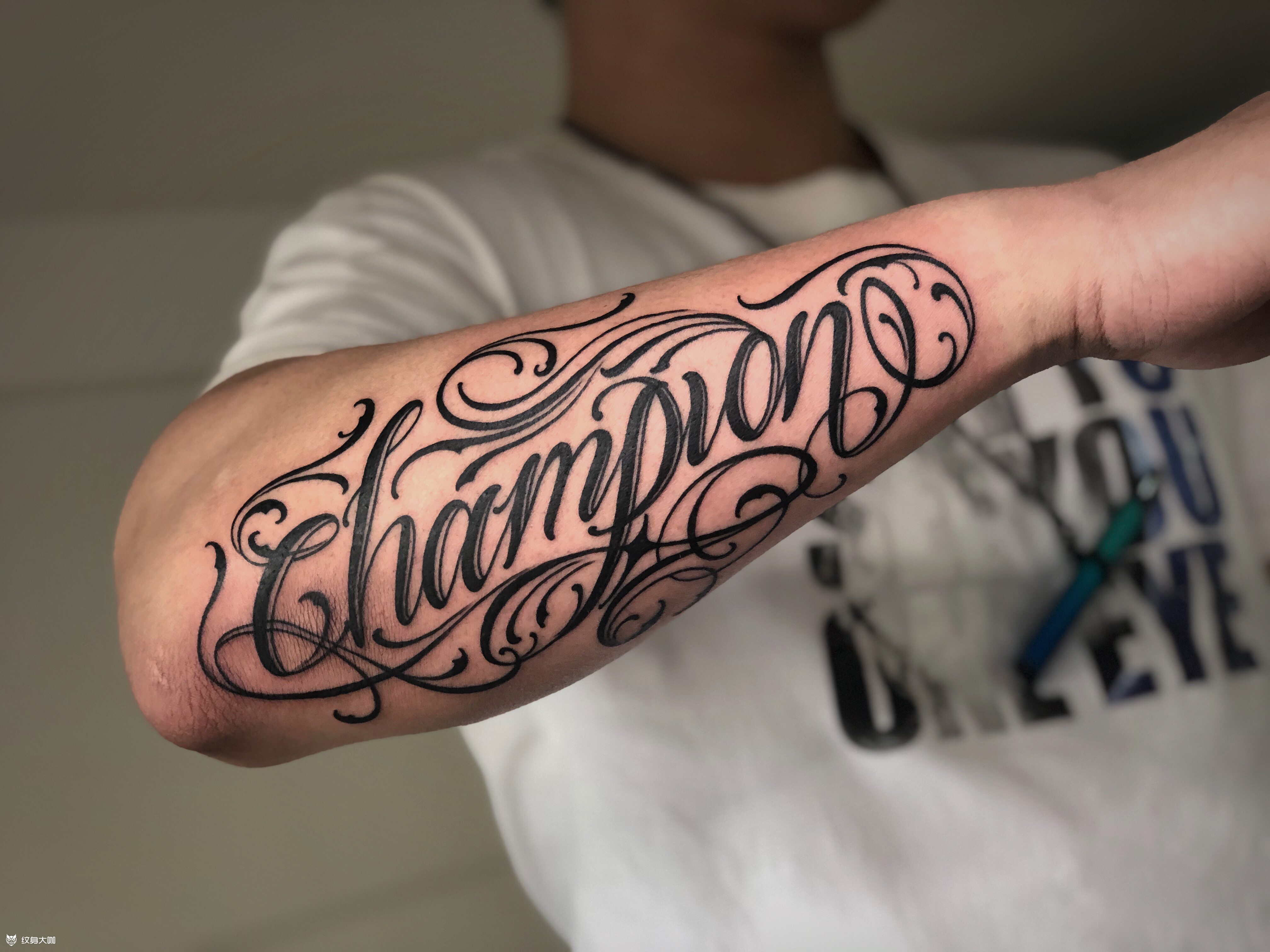 "冠军"奇卡诺_纹身图案手稿图片_肖峰的纹身作品集