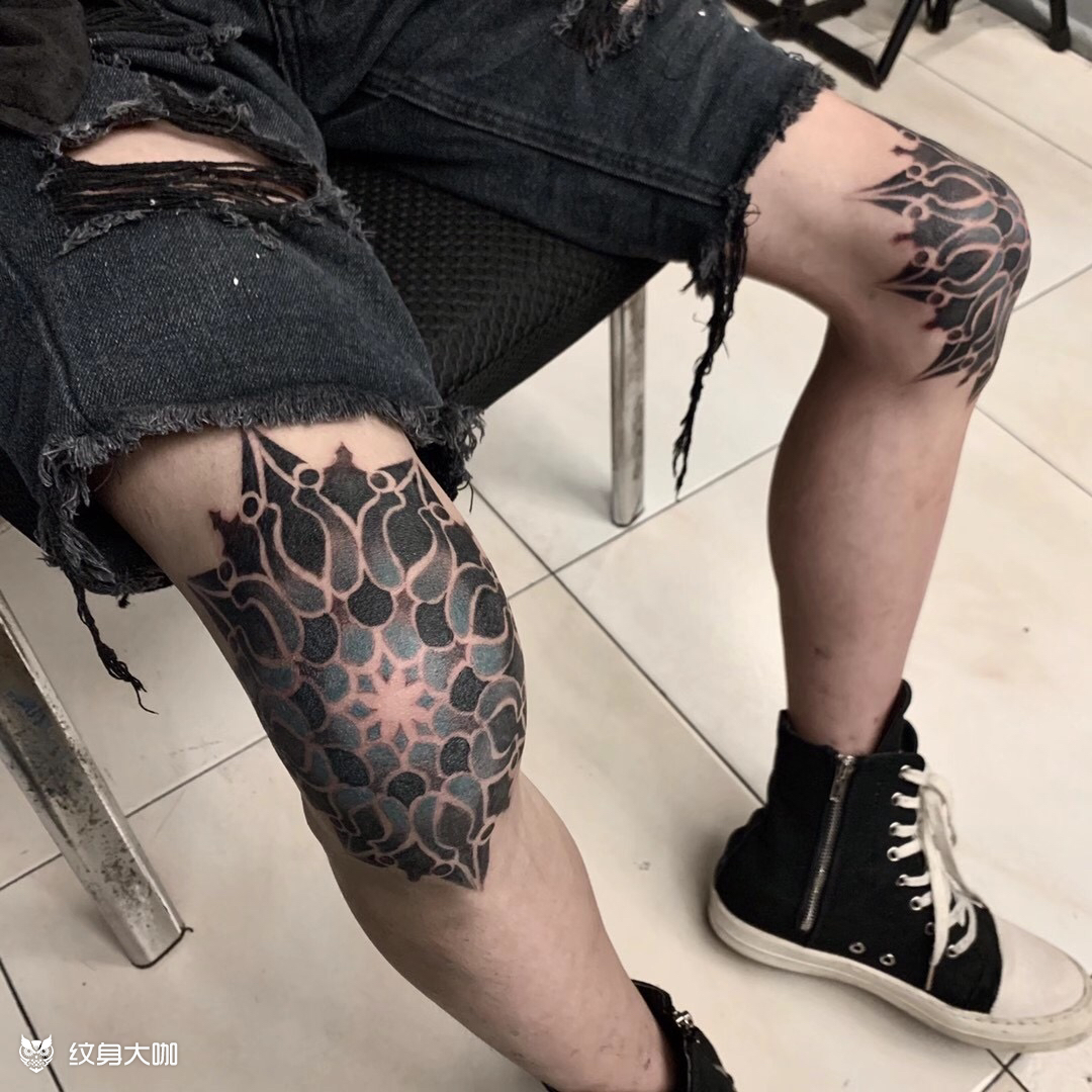 爆膝_纹身吧社区 - 纹身大咖