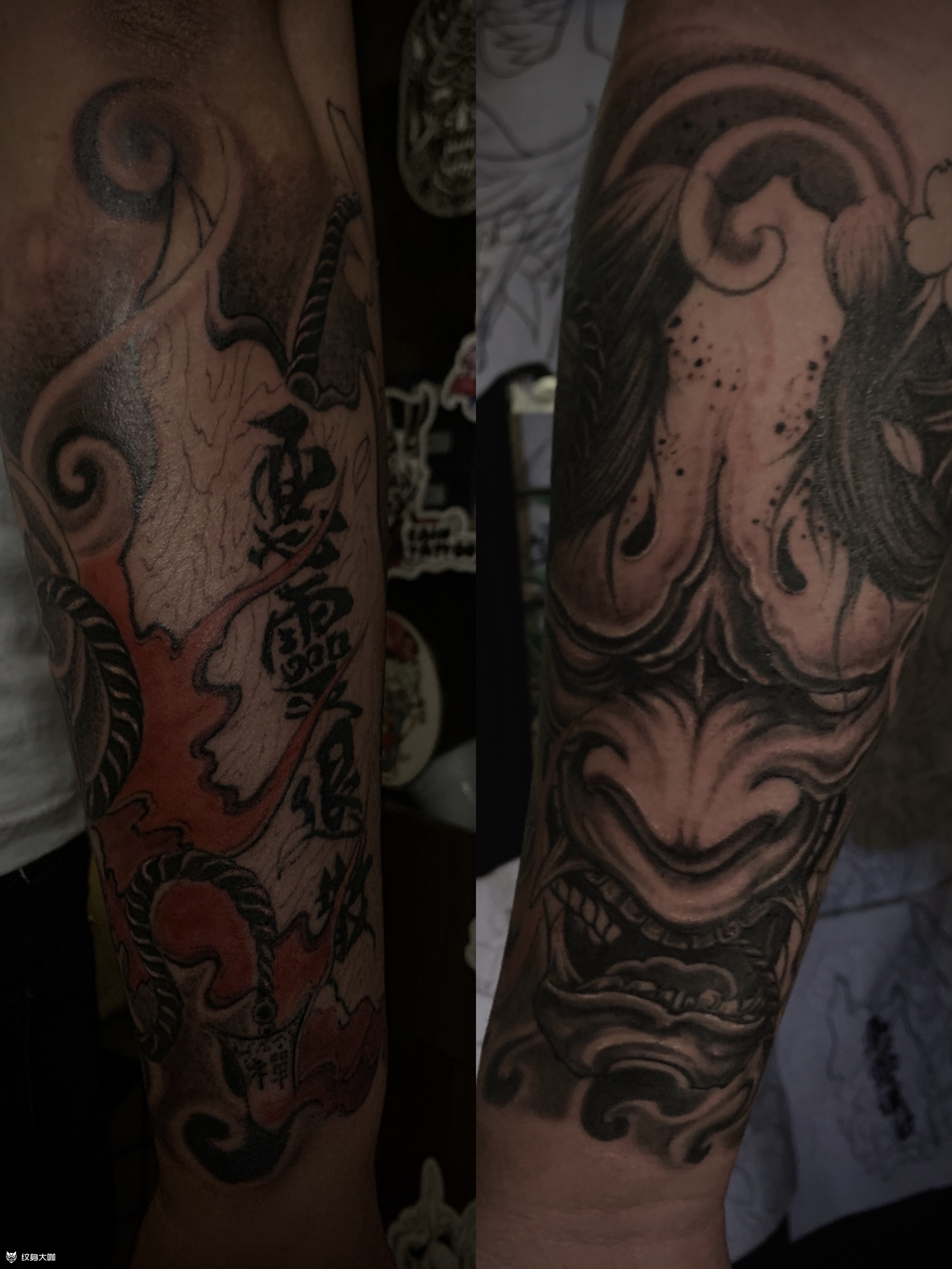 恶灵退散_纹身图案手稿图片_多吉的纹身作品集