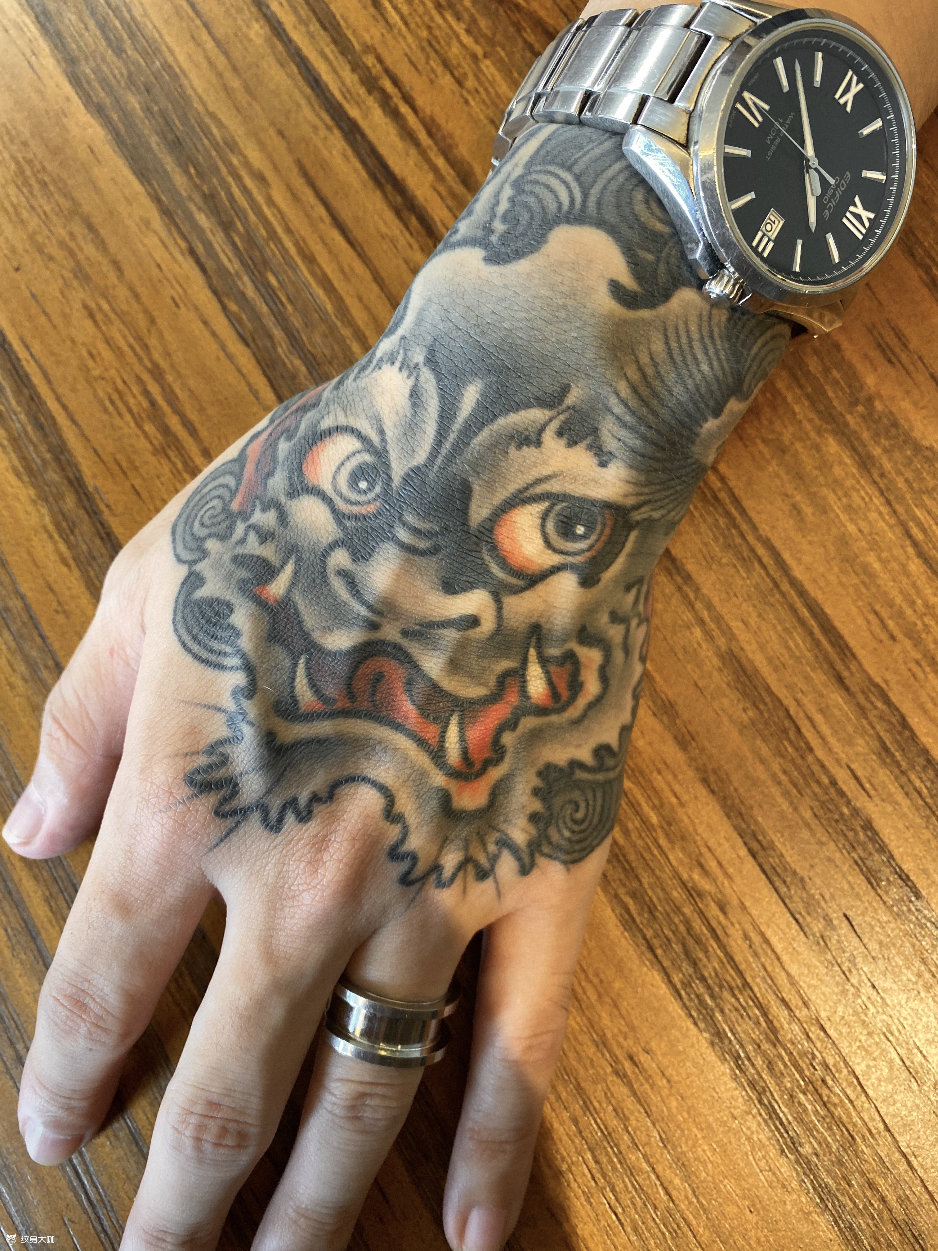 酒吞童子_纹身图案手稿图片_津铭的纹身作品集