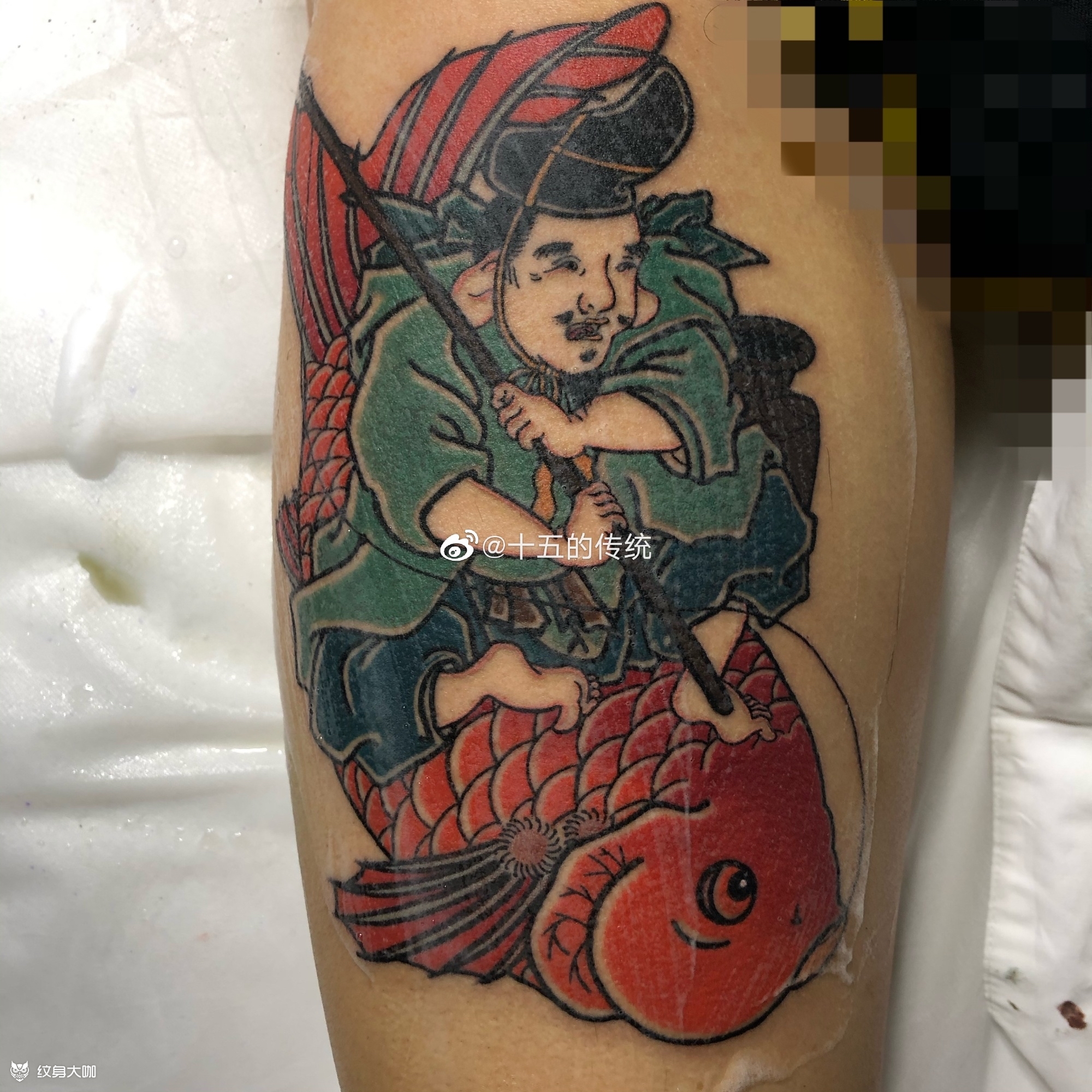 惠比寿(云南展作品)_纹身图案手稿图片_十五的纹身作品集