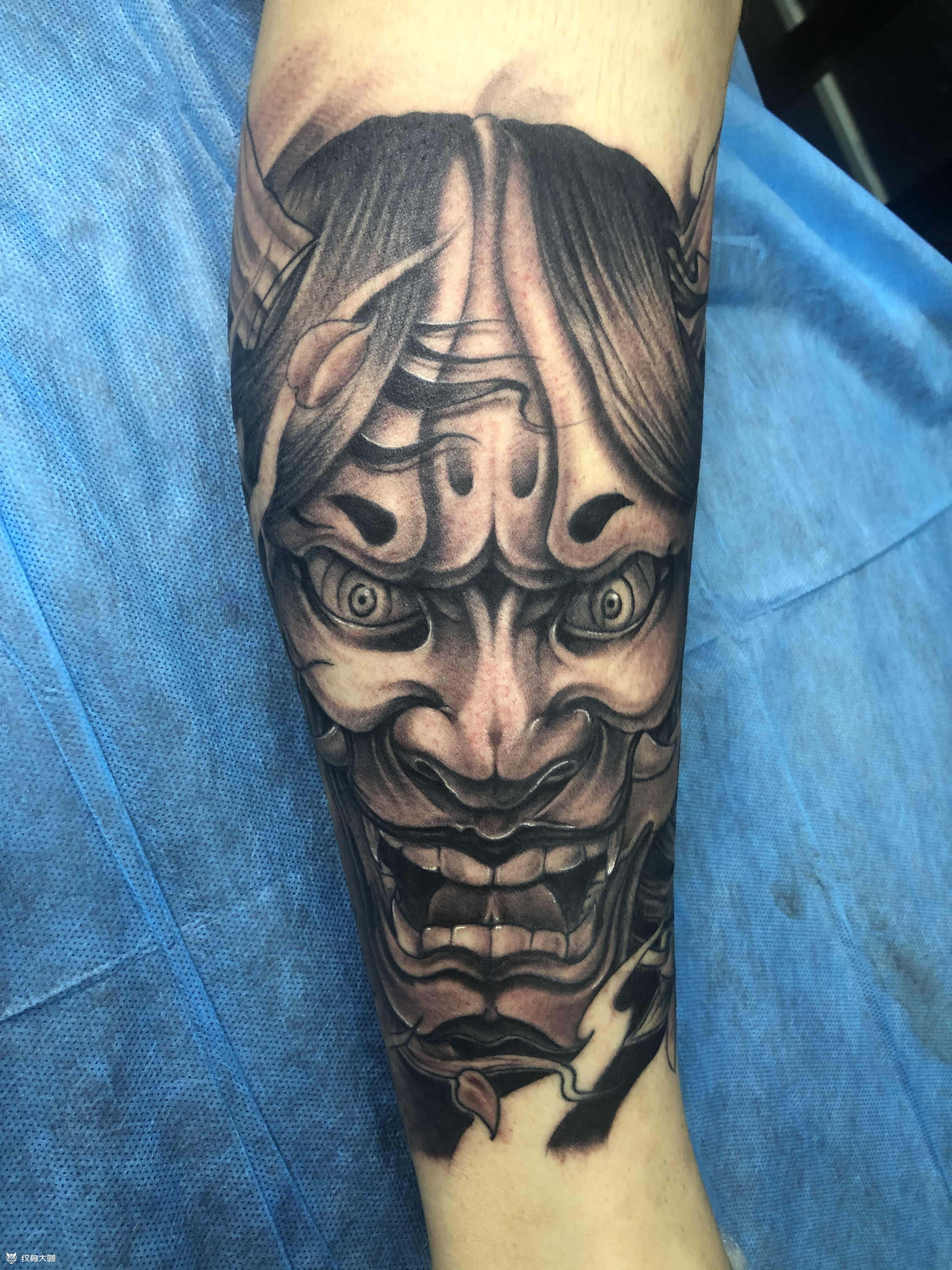 般若腿部纹身图案大全 - 纹身大咖