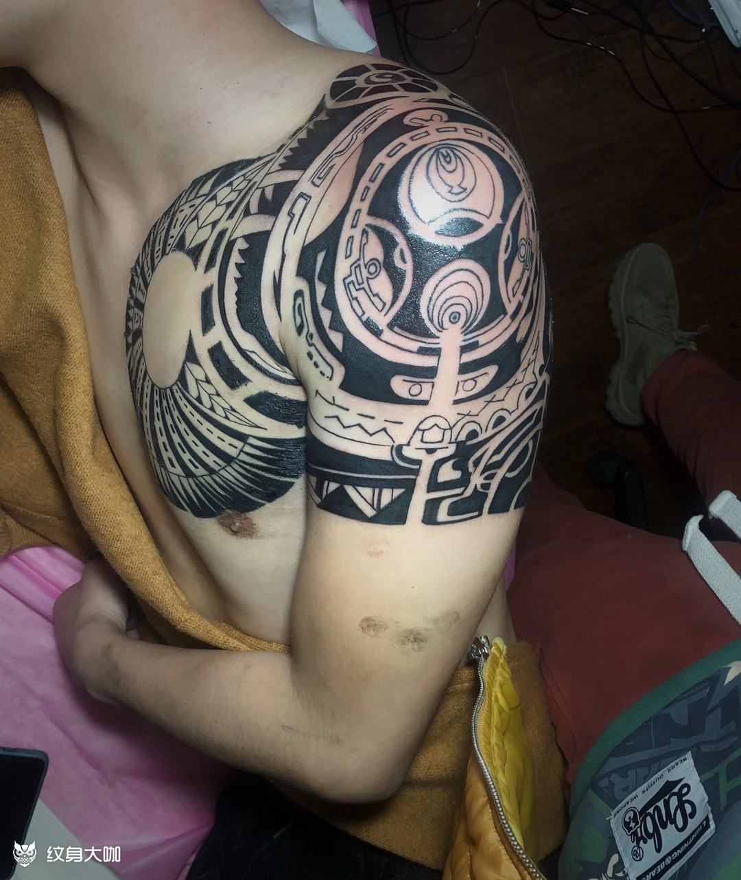 强森_纹身图案手稿图片_张曦的纹身作品集