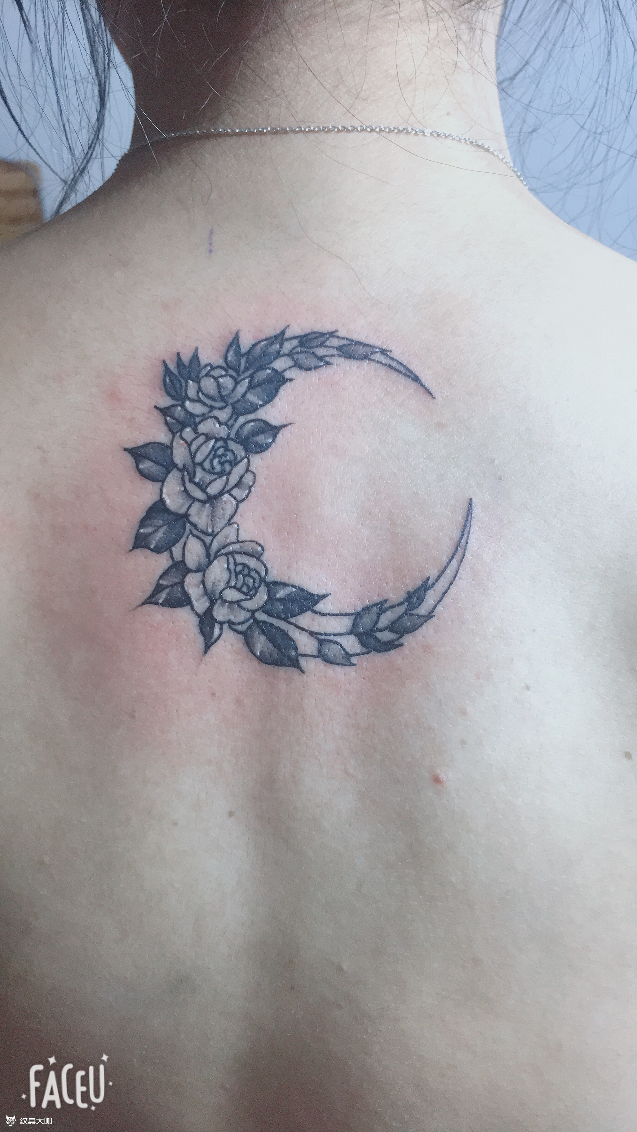 后背素花_纹身图案手稿图片_安徽合肥刺卿师的纹身作品集