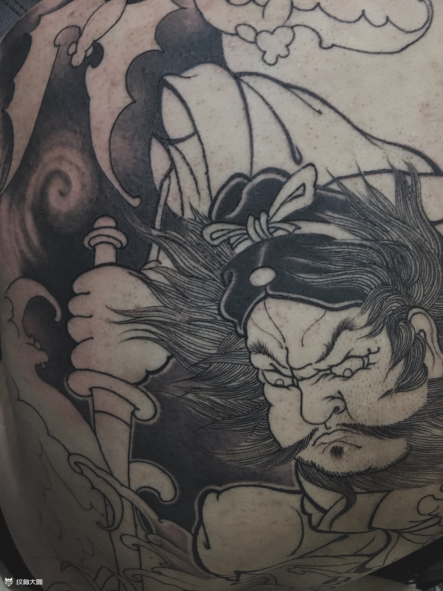 钟馗_纹身图案手稿图片_王成的纹身作品集