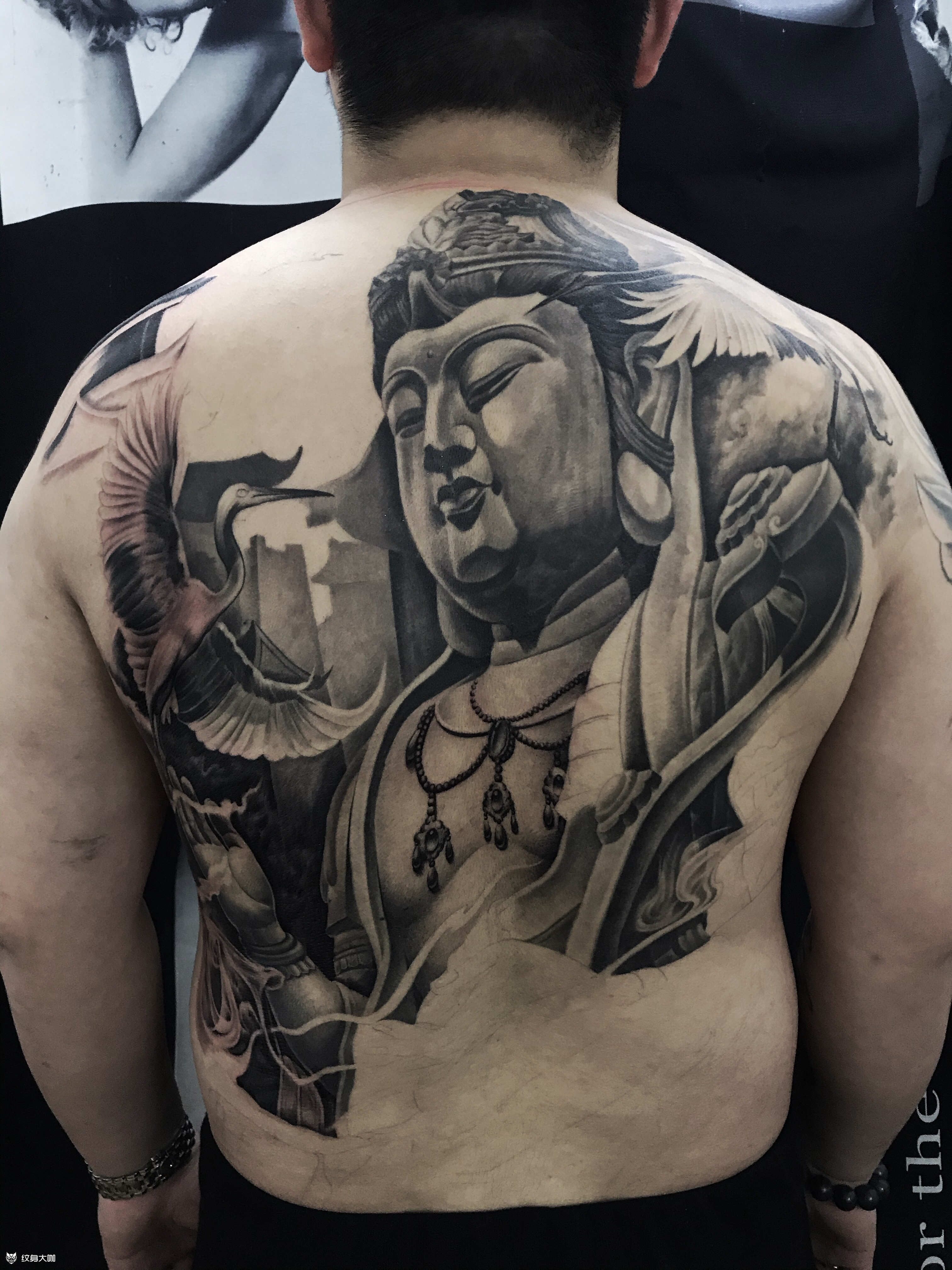 满背佛(未完待续_纹身图案手稿图片_雷鸣的纹身作品集