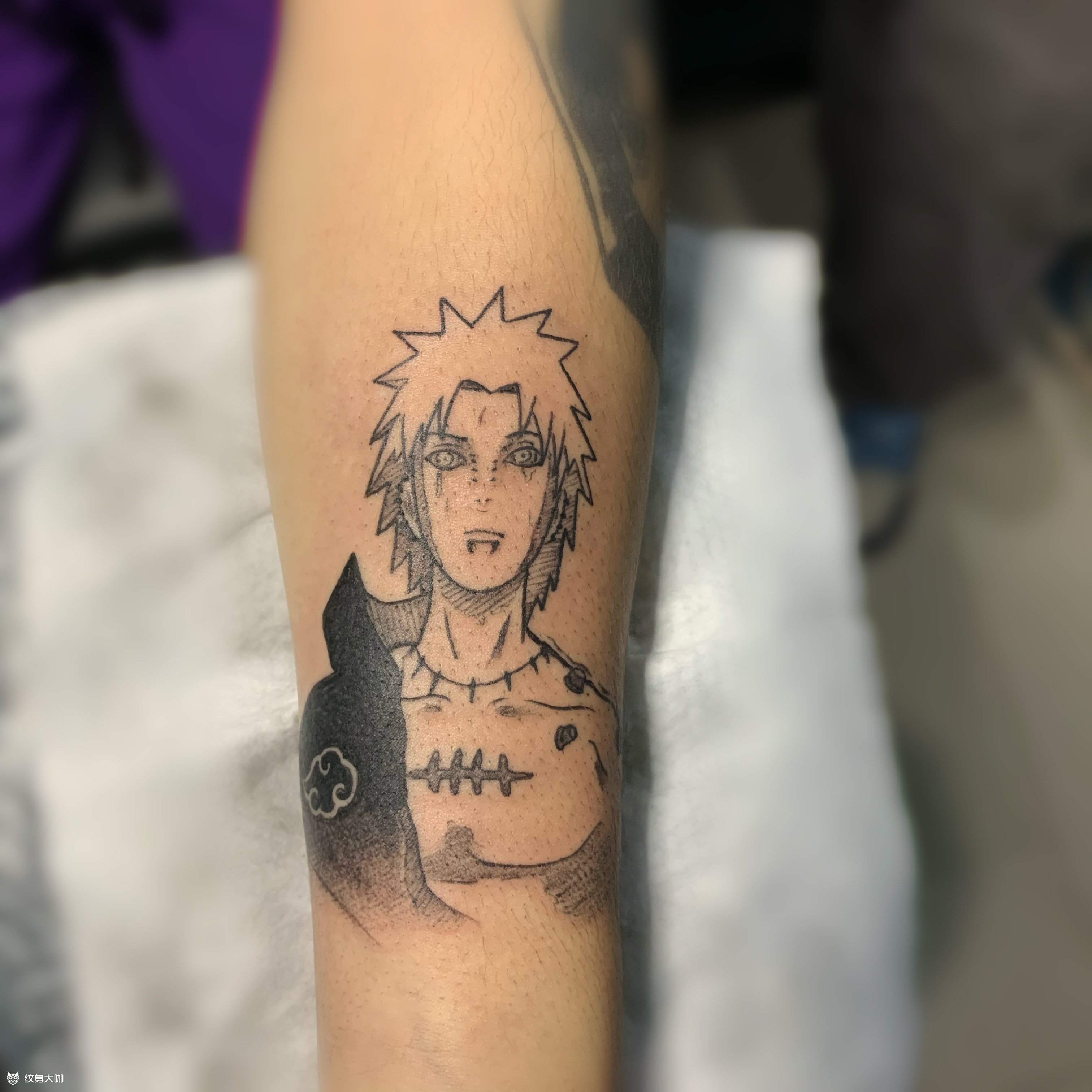 佩恩_纹身图案手稿图片_十七的纹身作品集