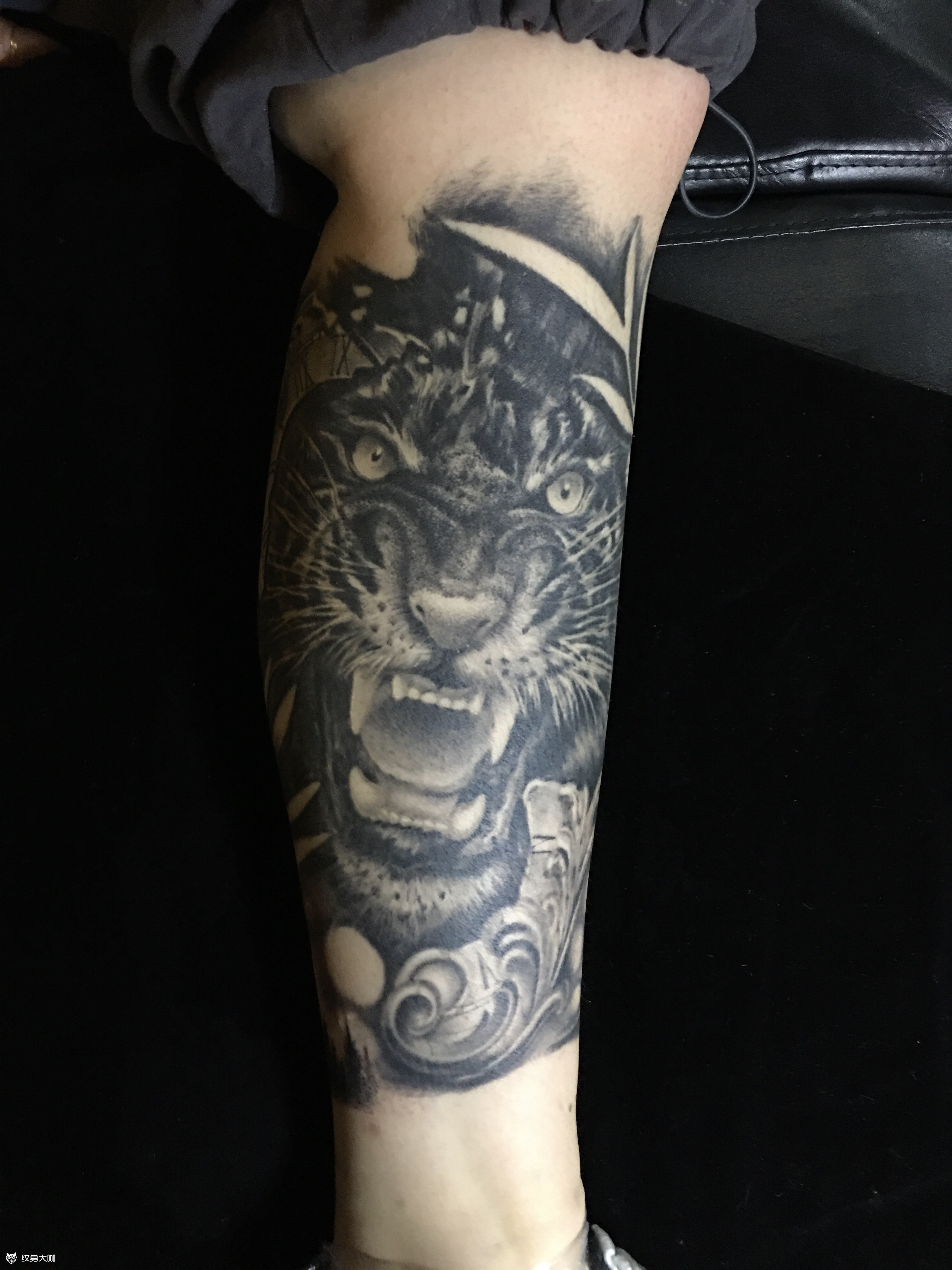 欧美作品包小腿_纹身图案手稿图片_安徽合肥刺卿师的纹身作品集