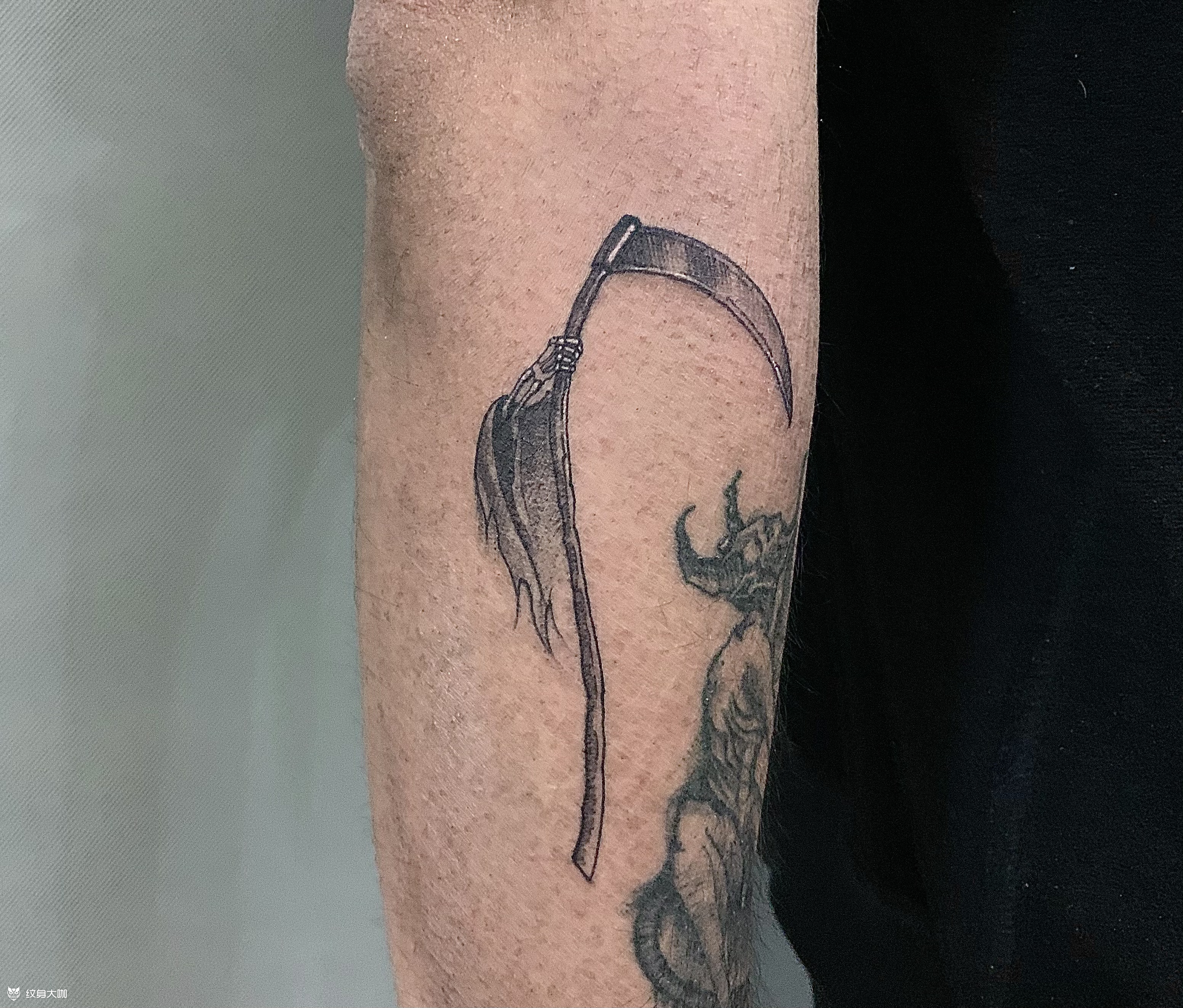 镰刀_纹身图案手稿图片_老蒋的纹身作品集